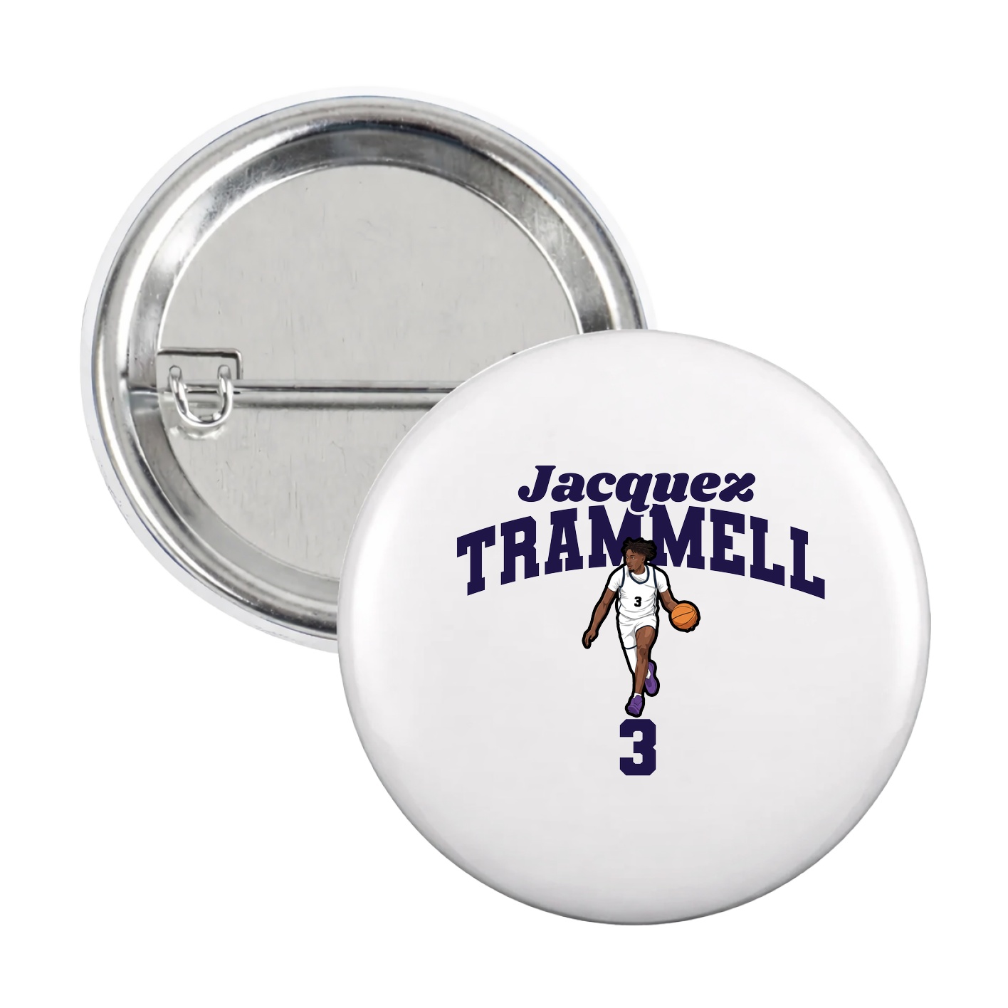 Game Day Button — Signature Arch in White