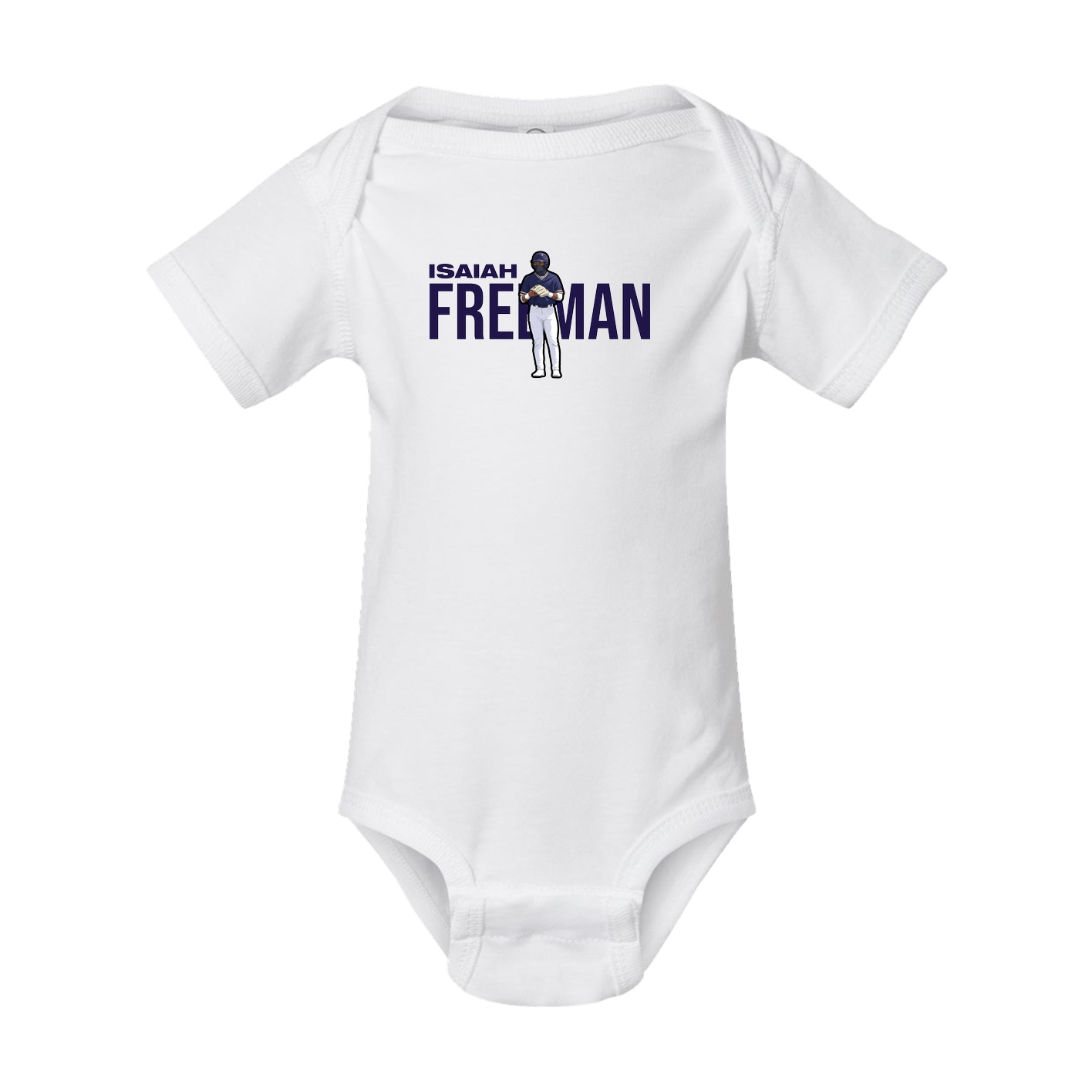 Baby Onesie — Player Name in White