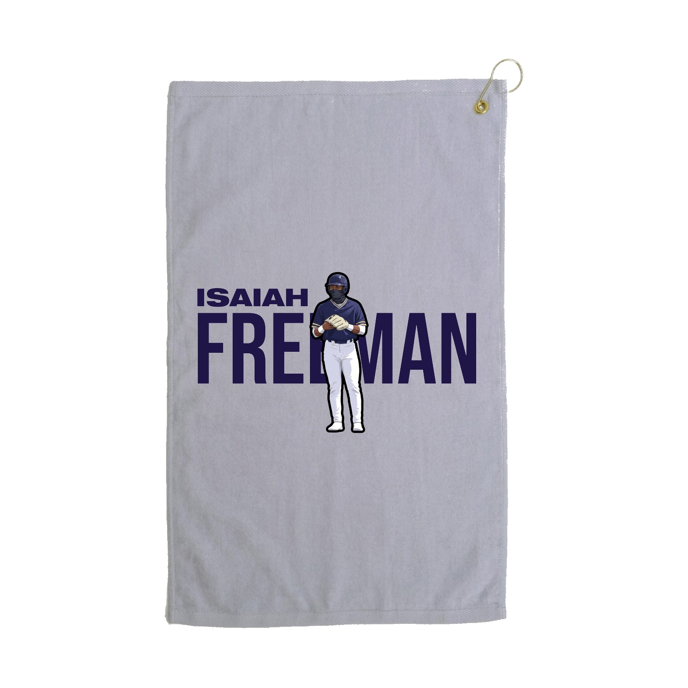 Golf Towel — Player Name in Grey