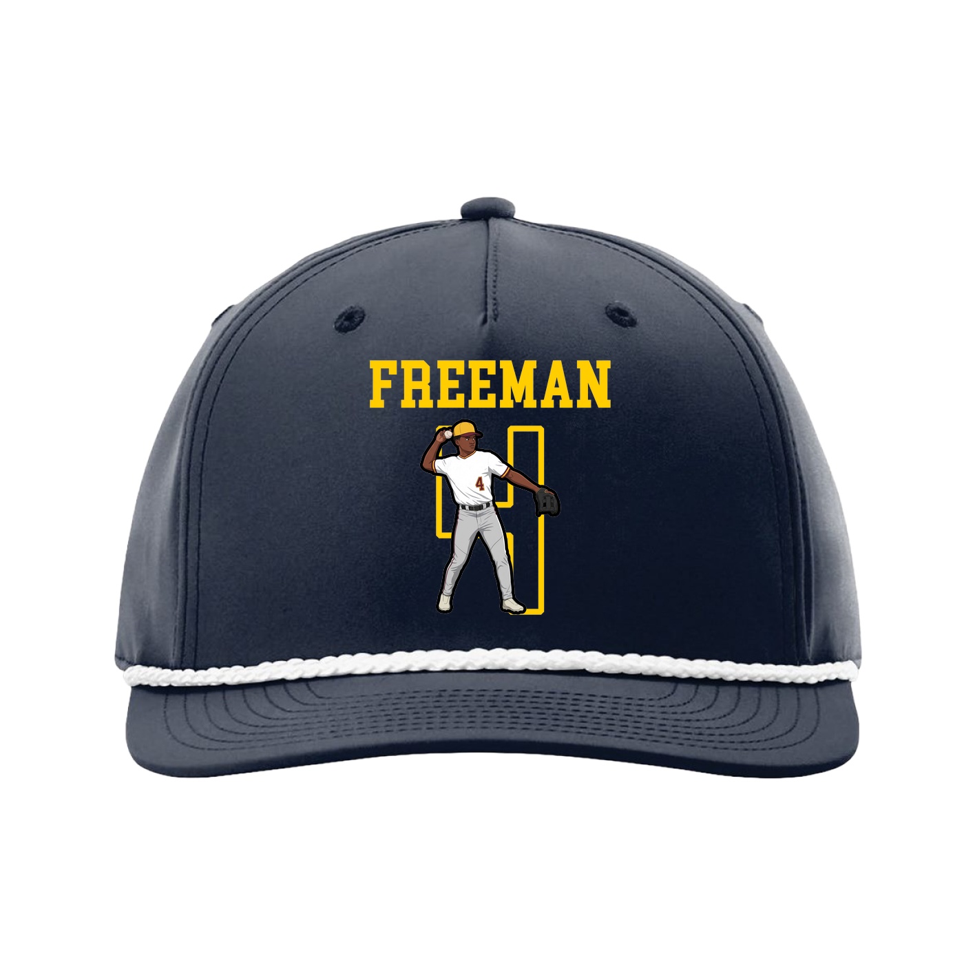 Five-Panel Classic Rope Cap — Shirsey in Navy