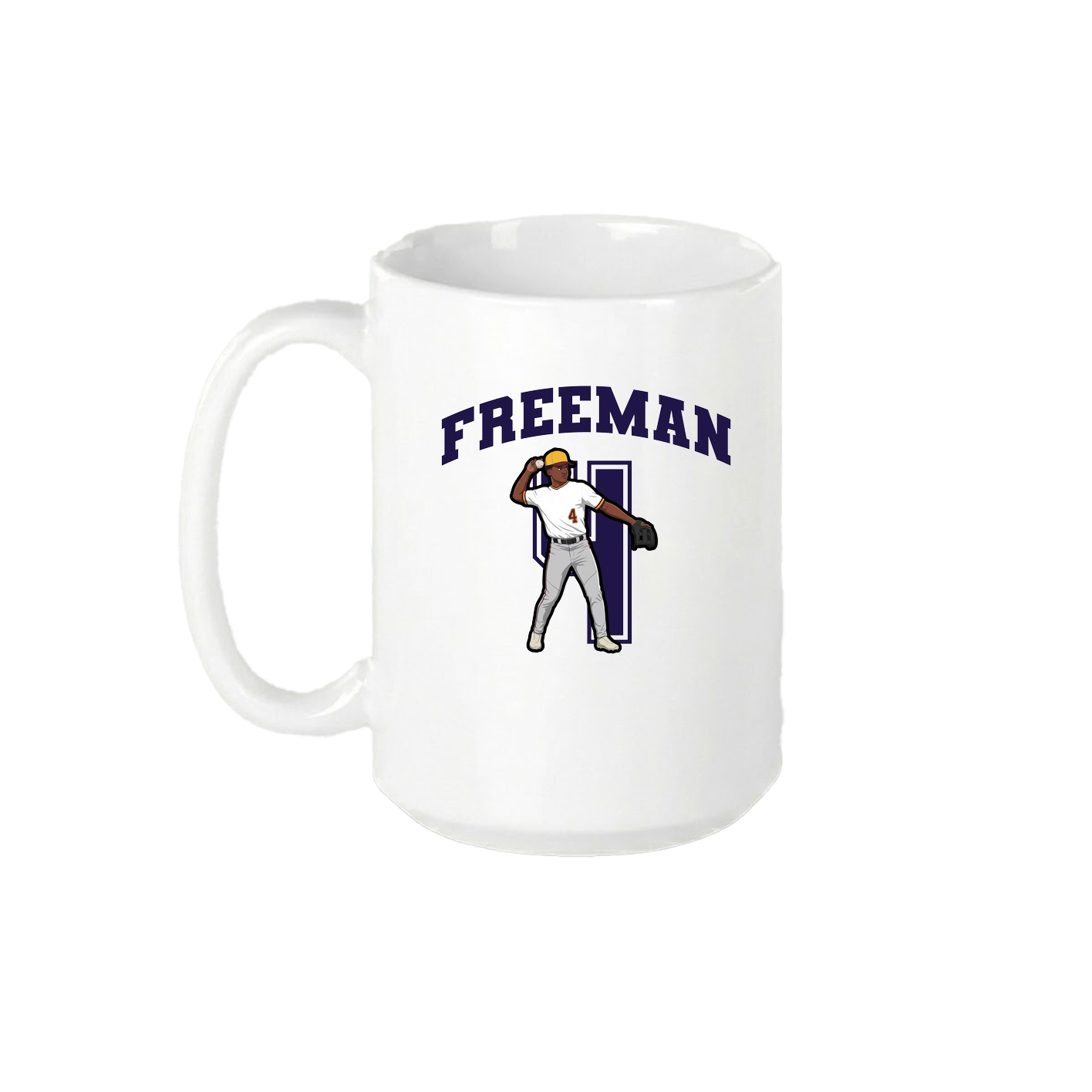 15oz Coffee Mug — Number in White