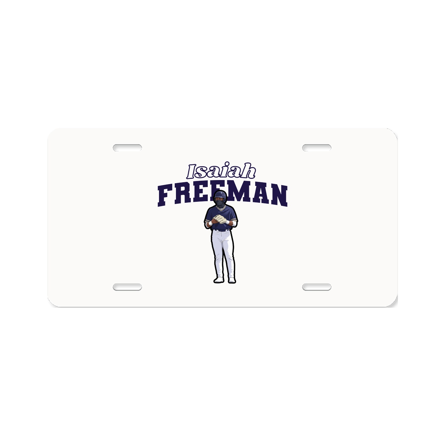 License Plate — Name Arch in Classic
