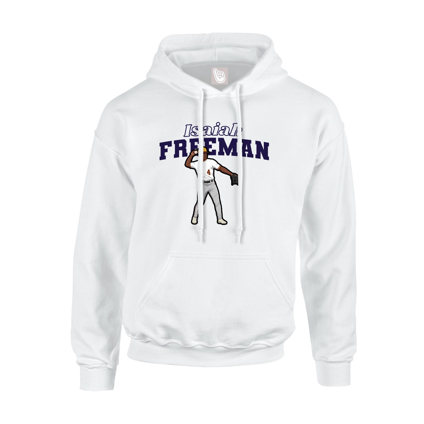 Hoodie — Name Arch in White