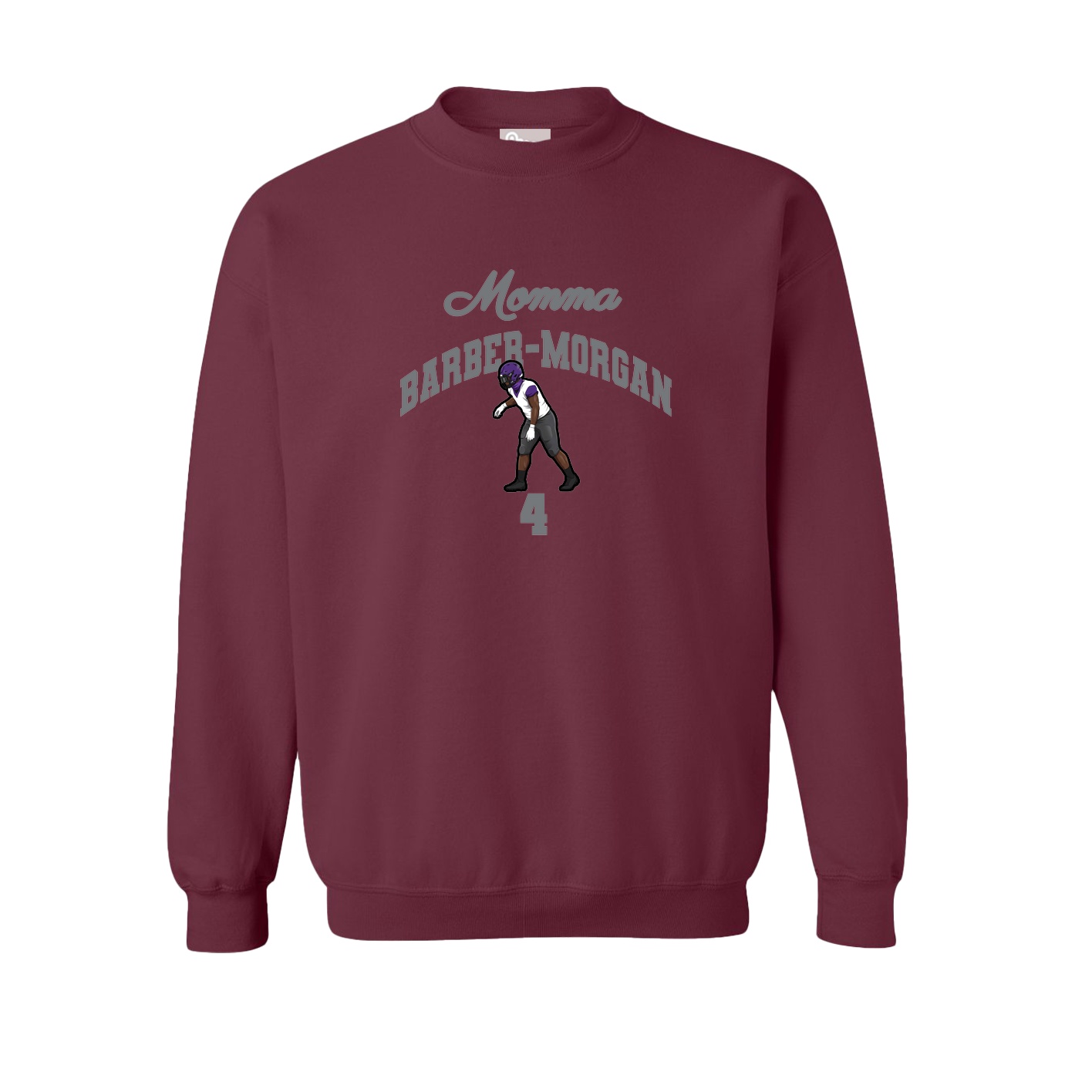 Fleece Crew — Mothers Day Arch in Maroon