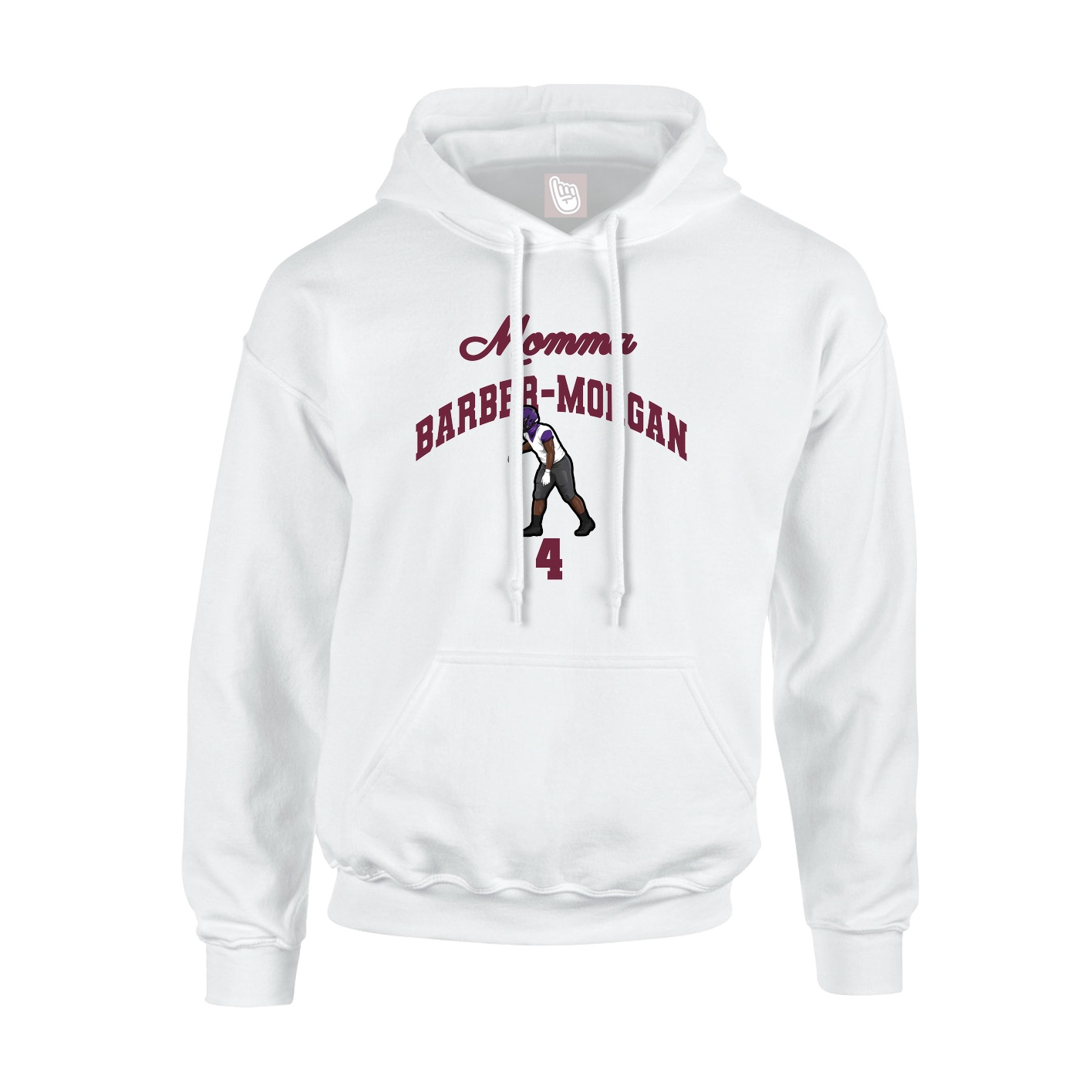 Youth Hoodie — Mothers Day Arch in White