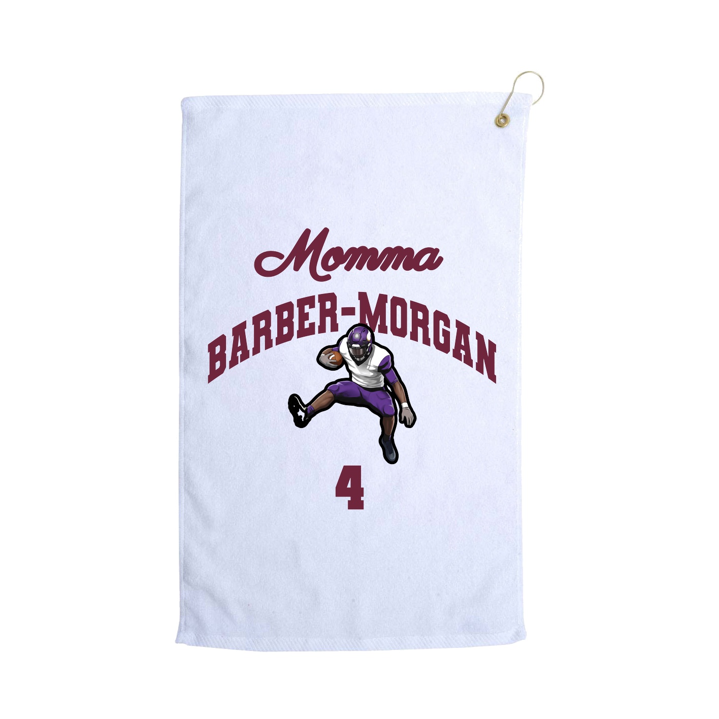Golf Towel — Mothers Day Arch in White