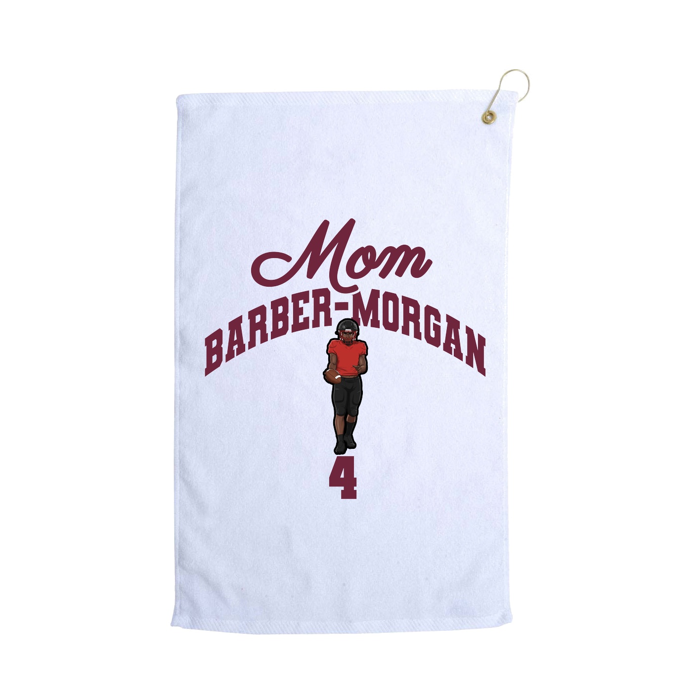 Golf Towel — Mothers Day Arch in White
