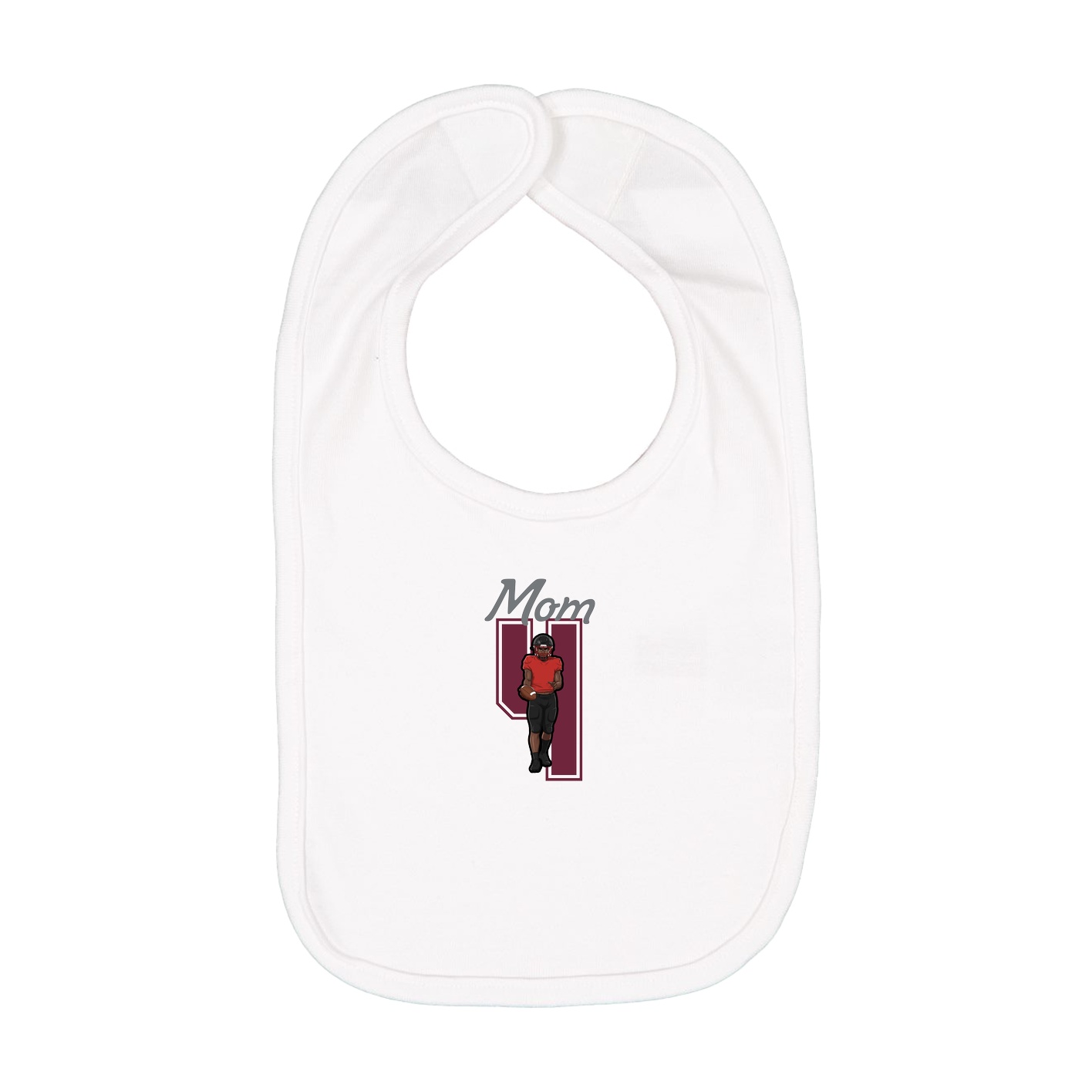 Infant Bib — Mothers Day Shirsey in White