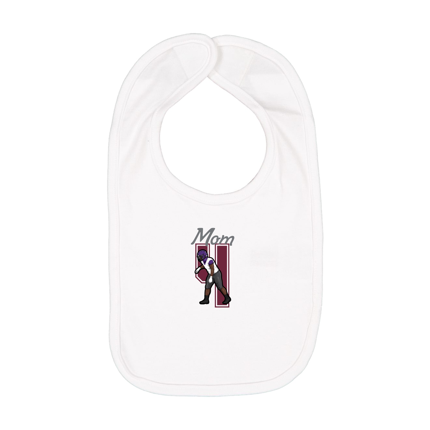 Infant Bib — Mothers Day Shirsey in White