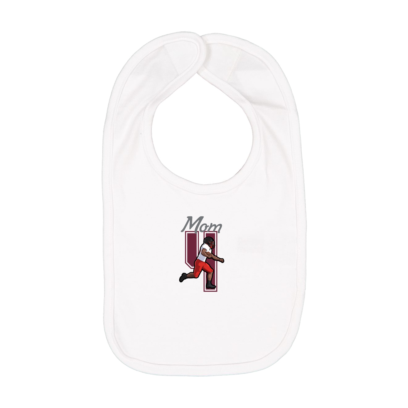 Infant Bib — Mothers Day Shirsey in White