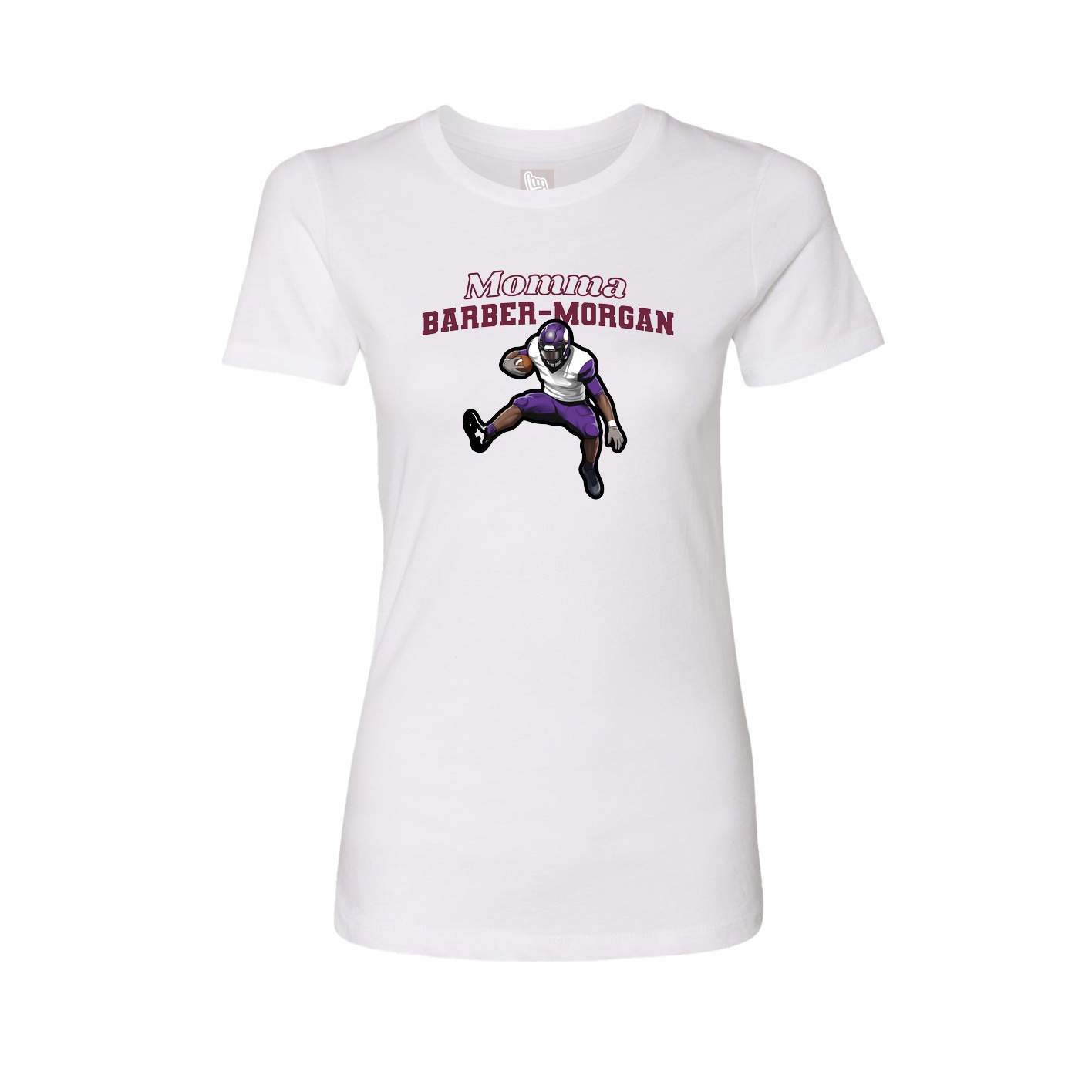 Womens Tee — Mothers Day Block in White