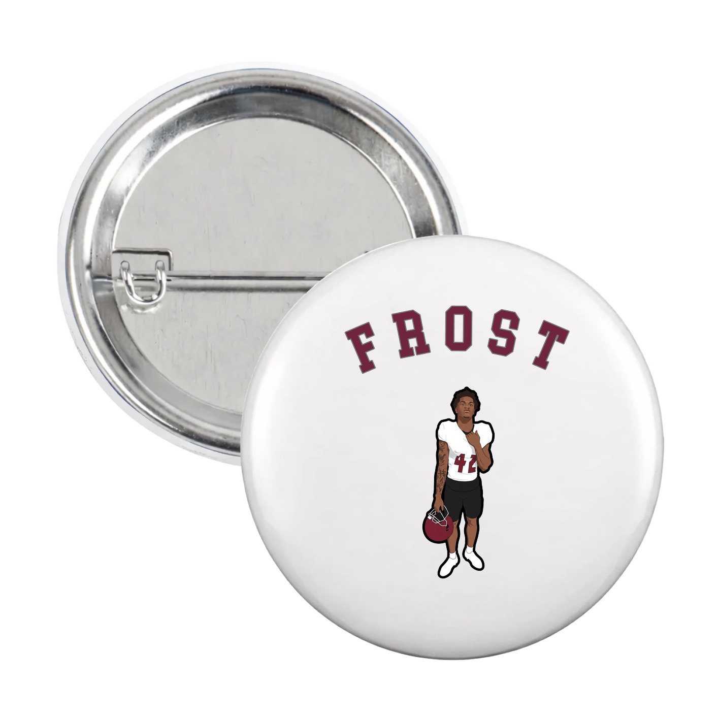 Game Day Button — Shirsey Arch in White