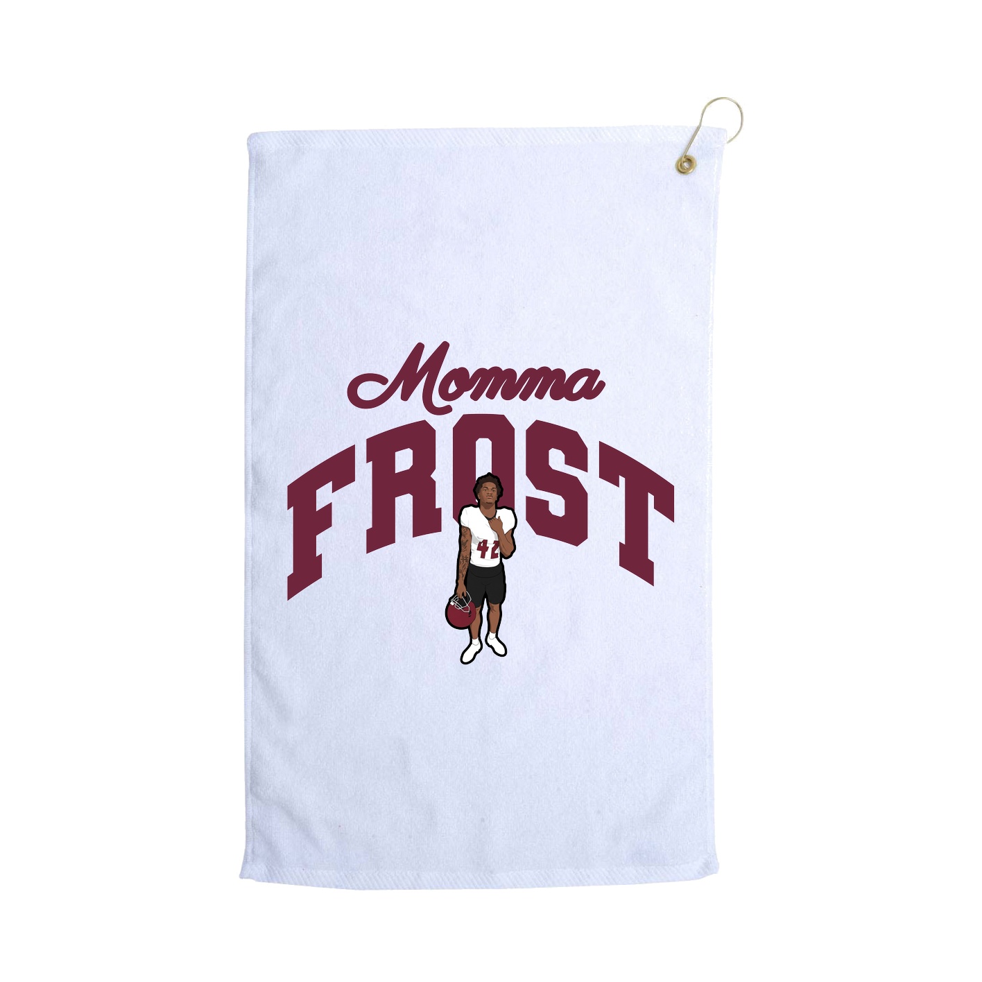 Golf Towel — Mothers Day Arch in White