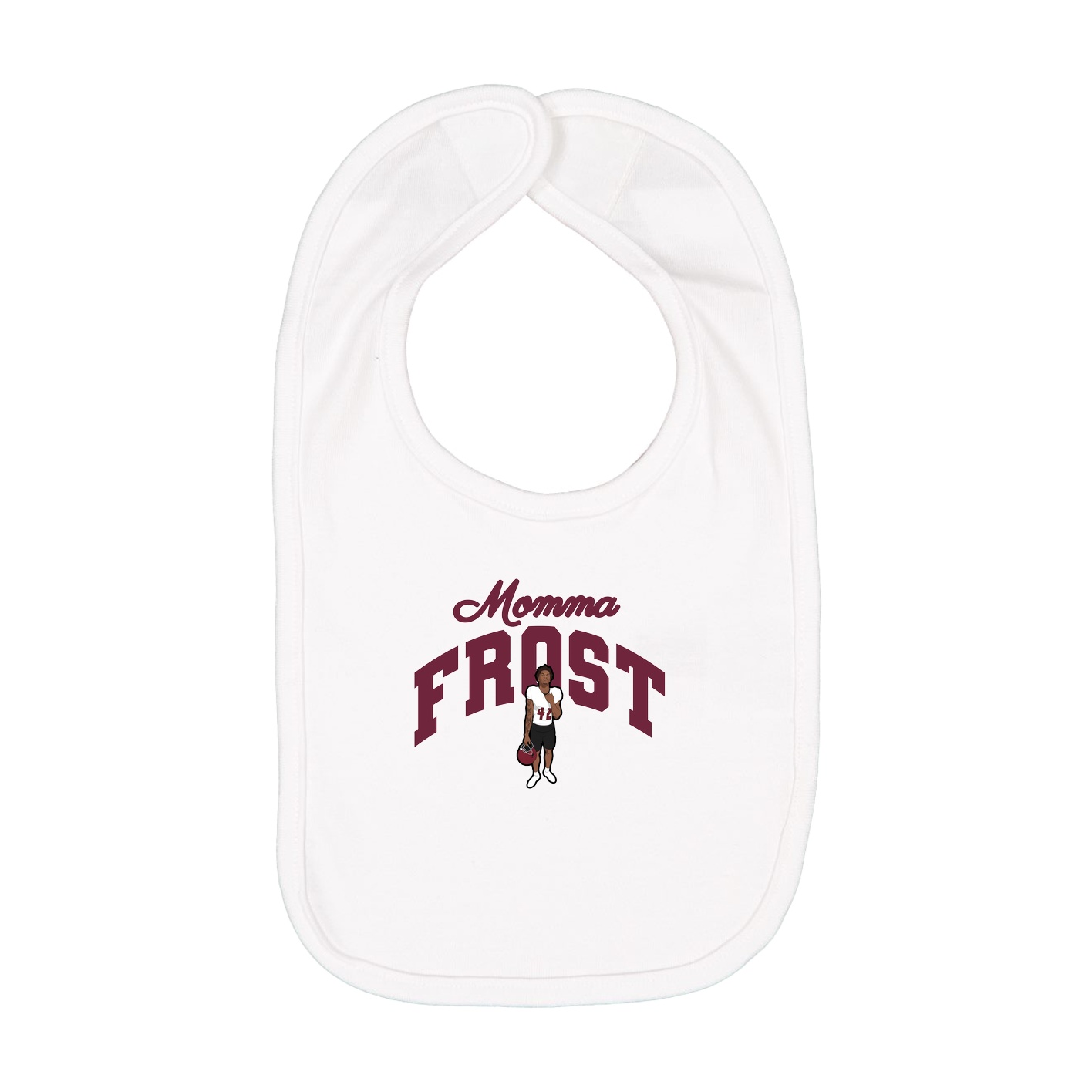 Infant Bib — Mothers Day Arch in White