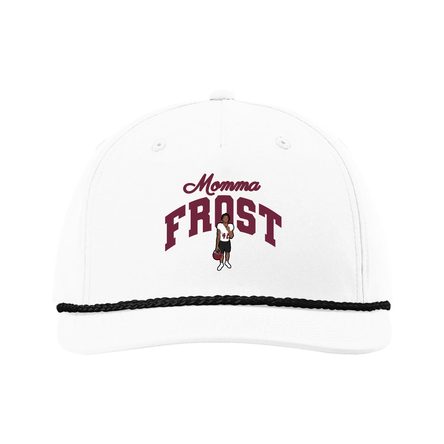 Five-Panel Classic Rope Cap — Mothers Day Arch in White
