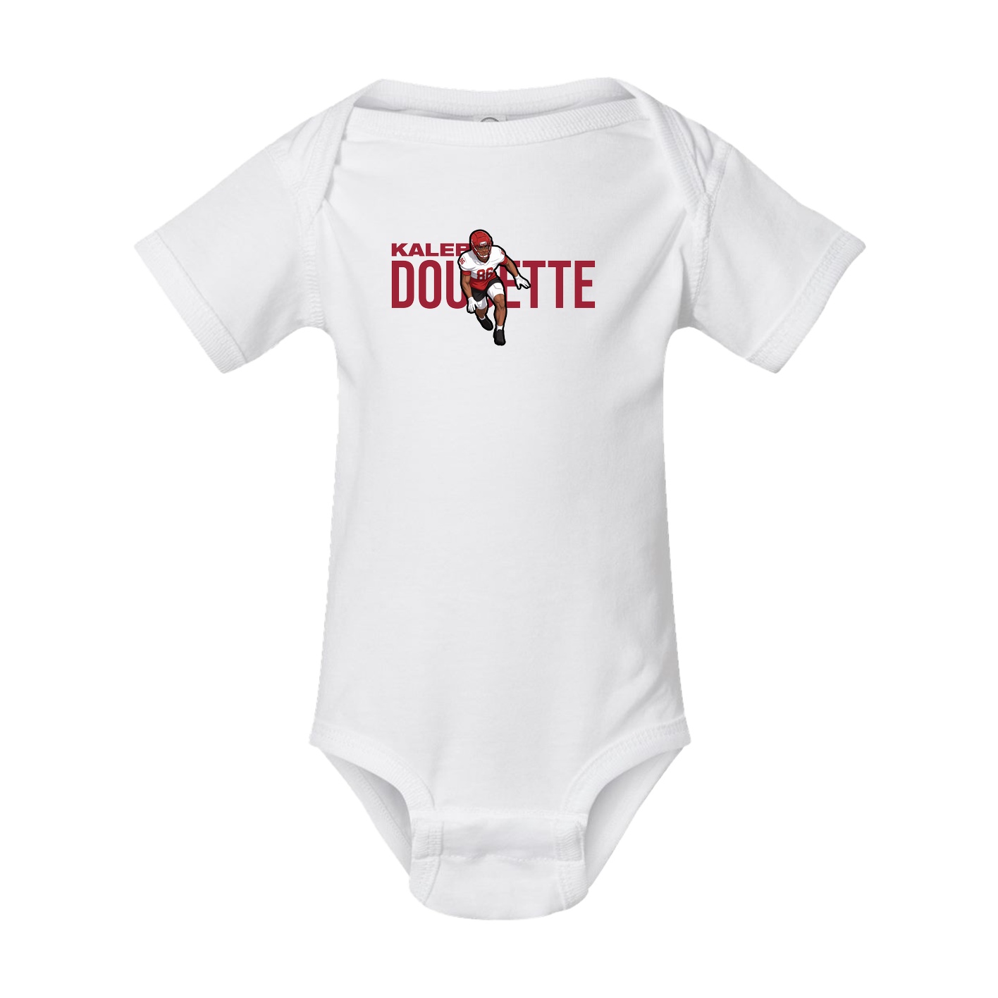 Baby Onesie — Player Name in White