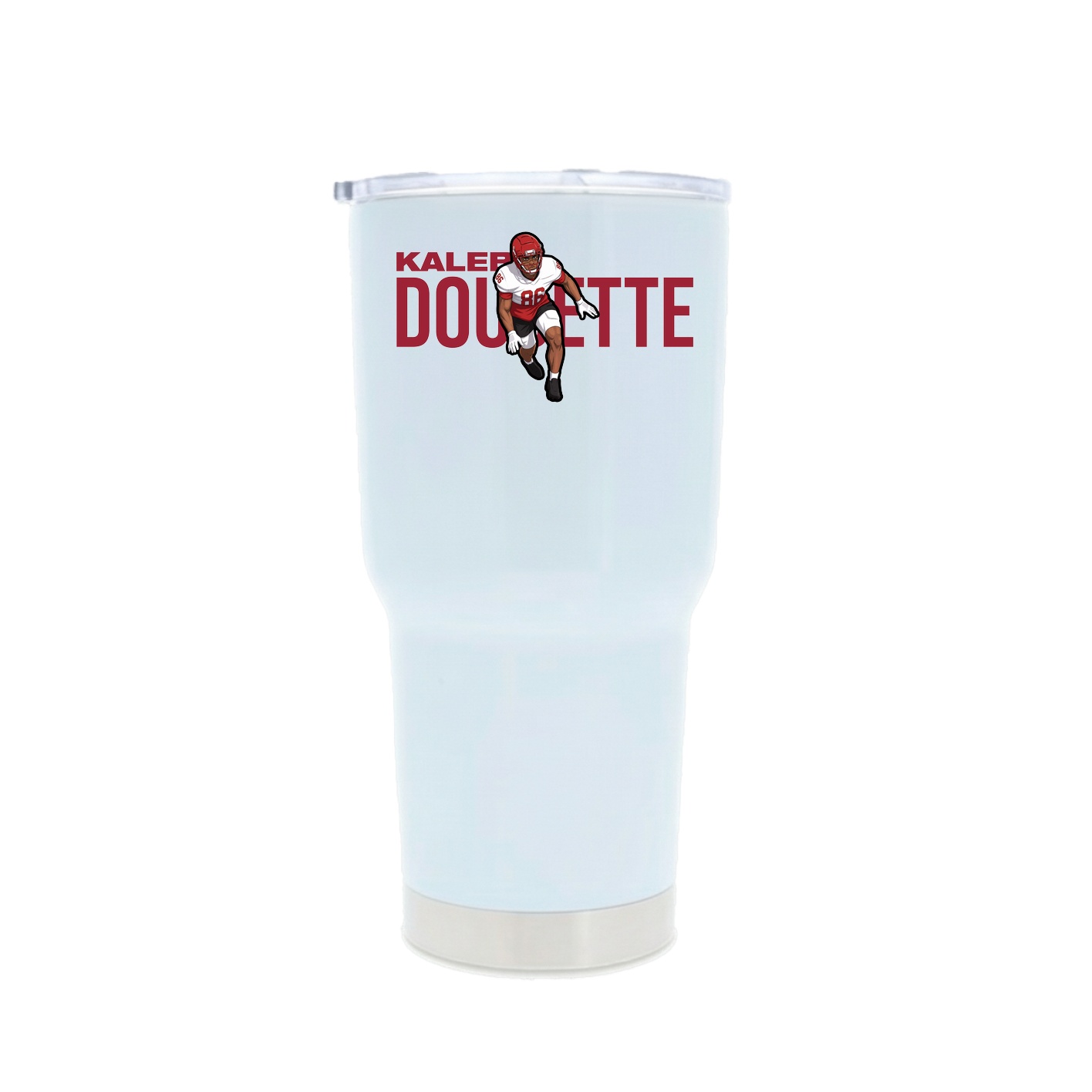 30oz Stainless Steel Tumbler — Player Name in White