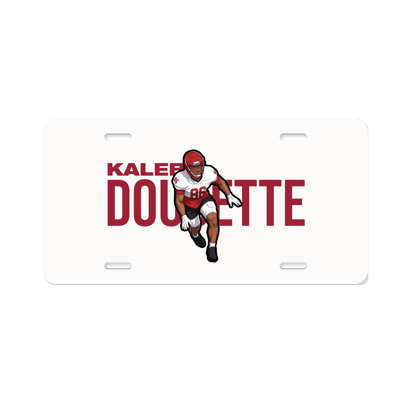 License Plate — Player Name in Classic