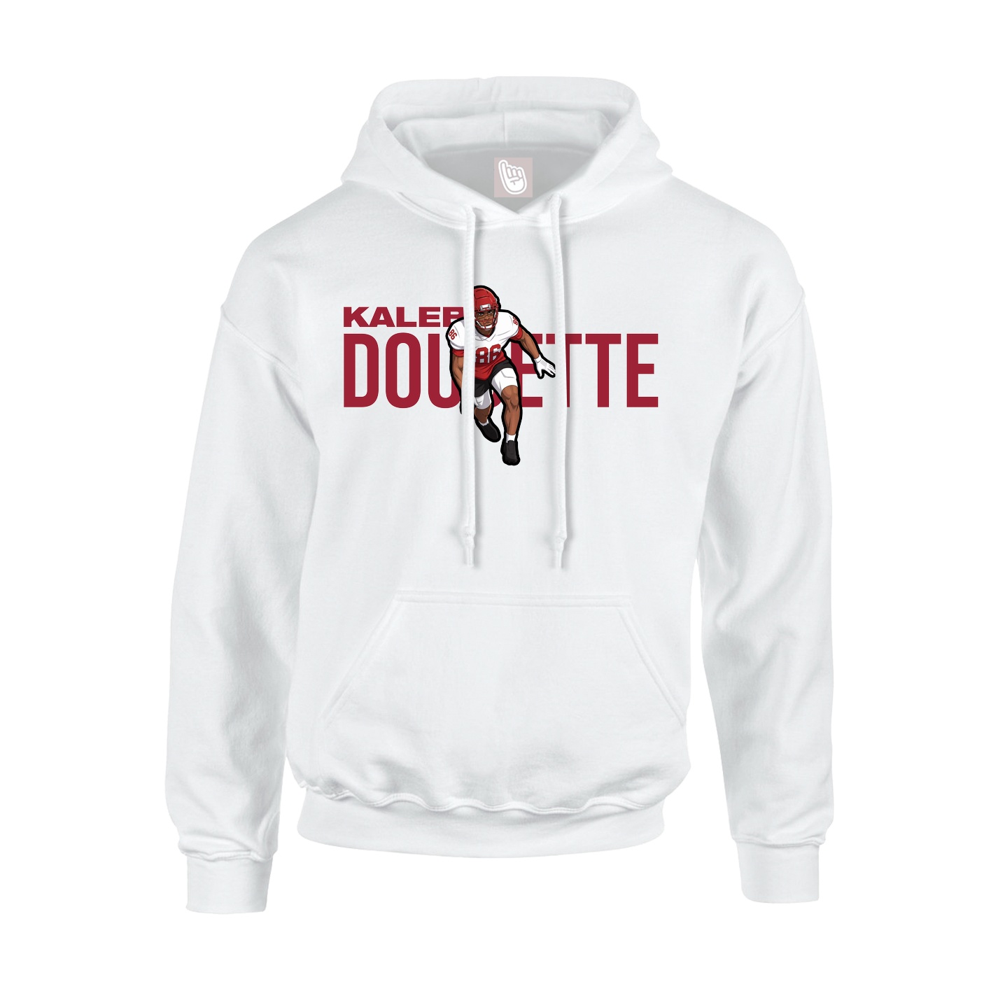 Youth Hoodie — Player Name in White