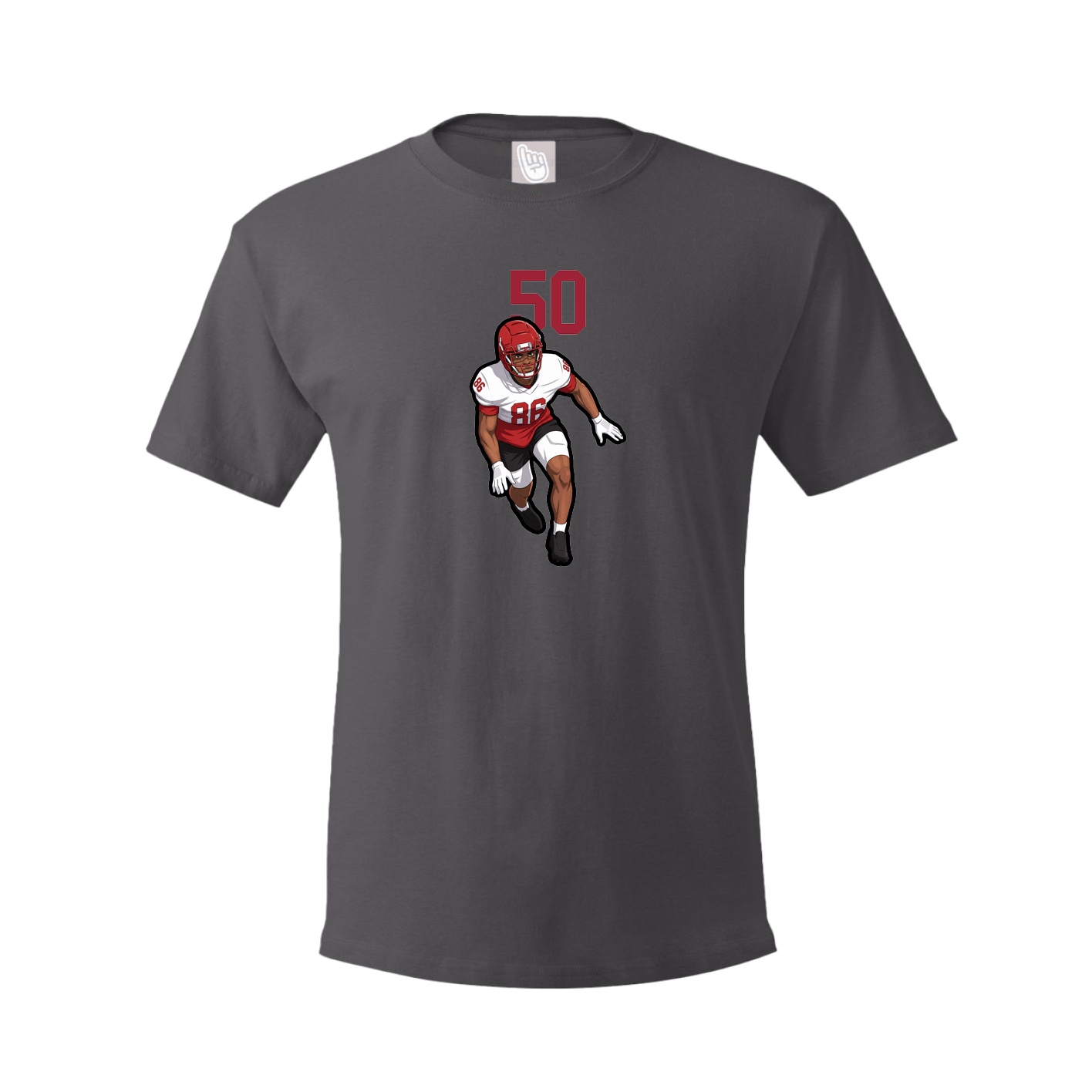 Tee — Number Top in Grey