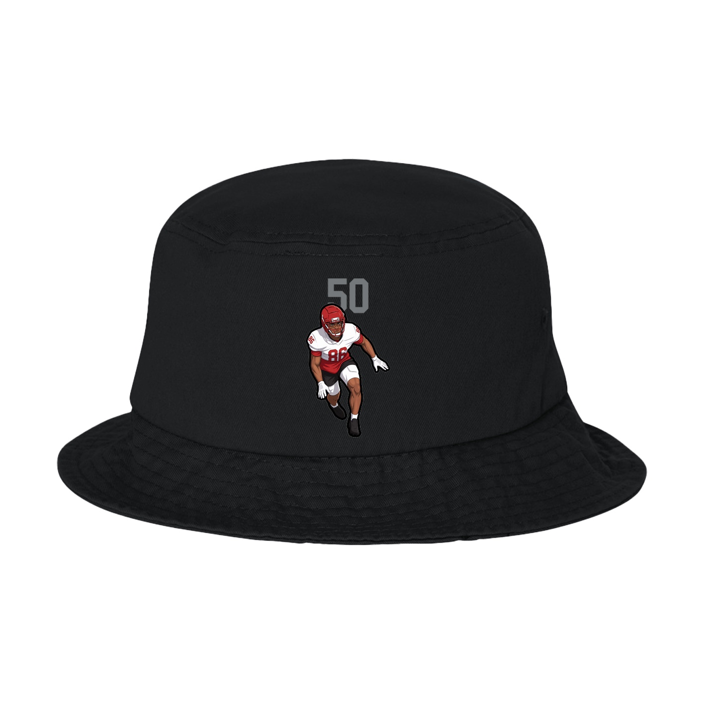 Bucket Cap — Number Top in Black