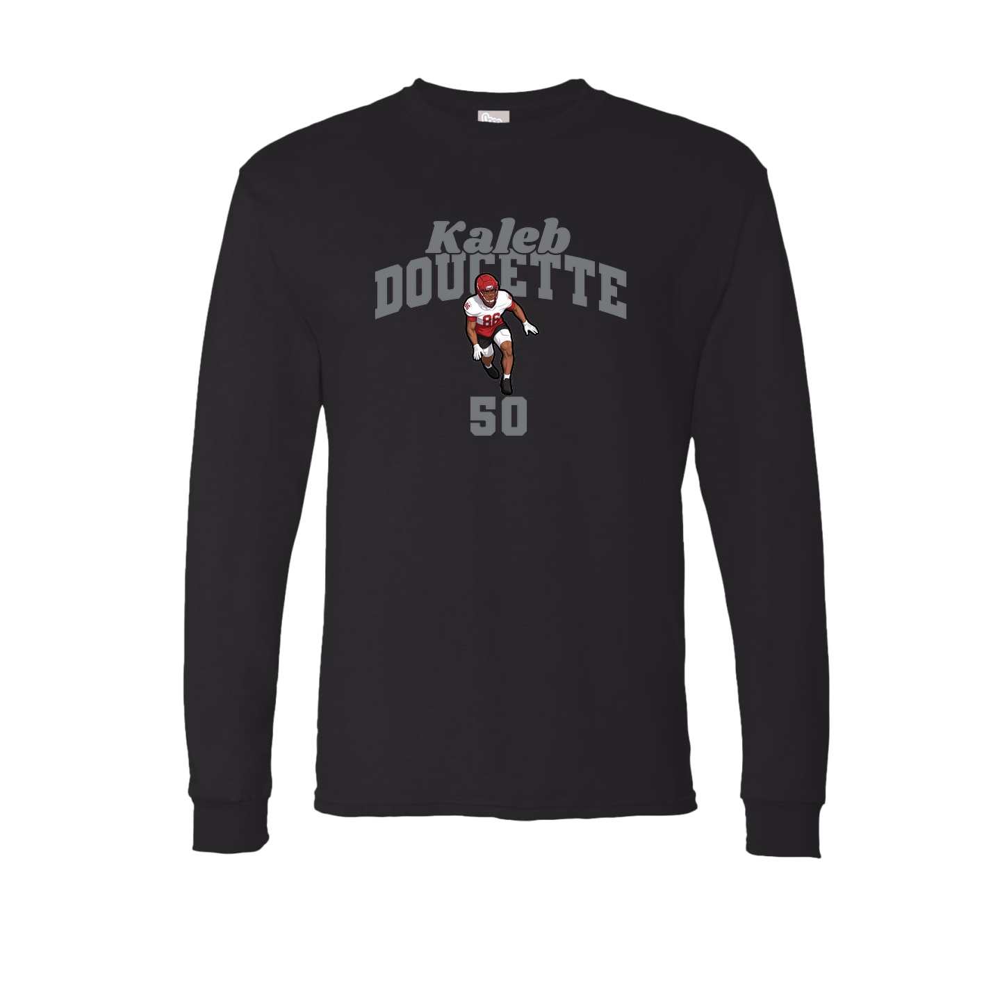 Long Sleeve Tee — Signature Arch in Black