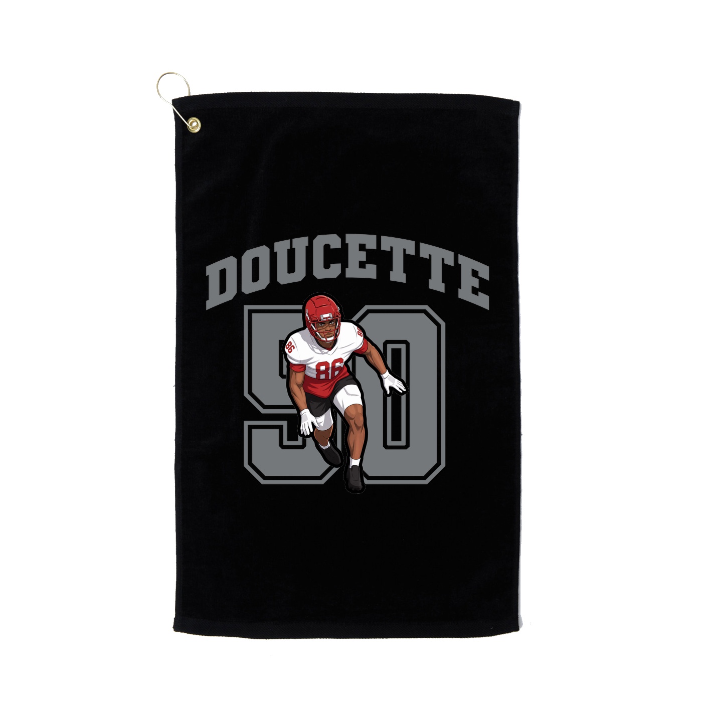 Golf Towel — Number in Black