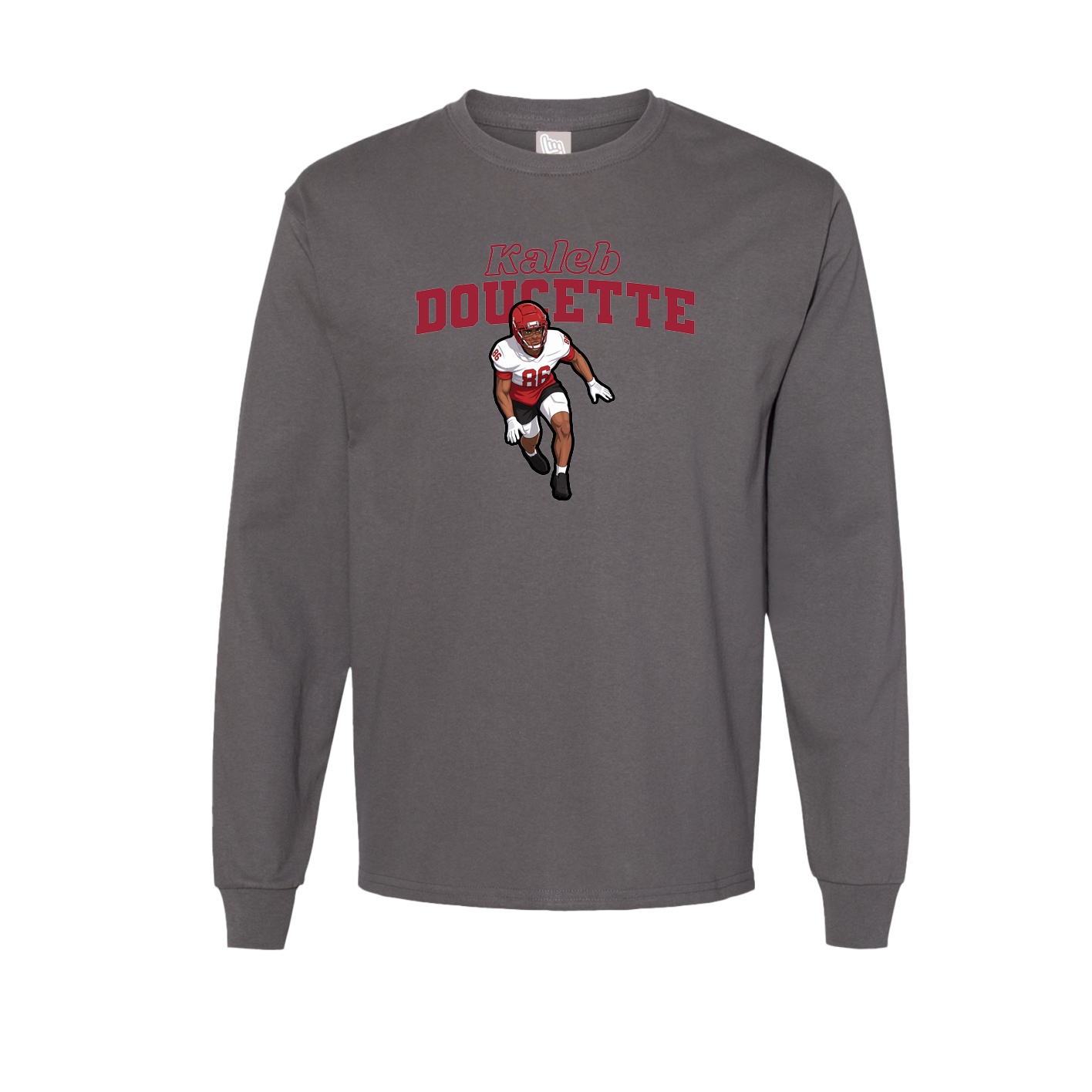 Long Sleeve Tee — Name Arch in Grey