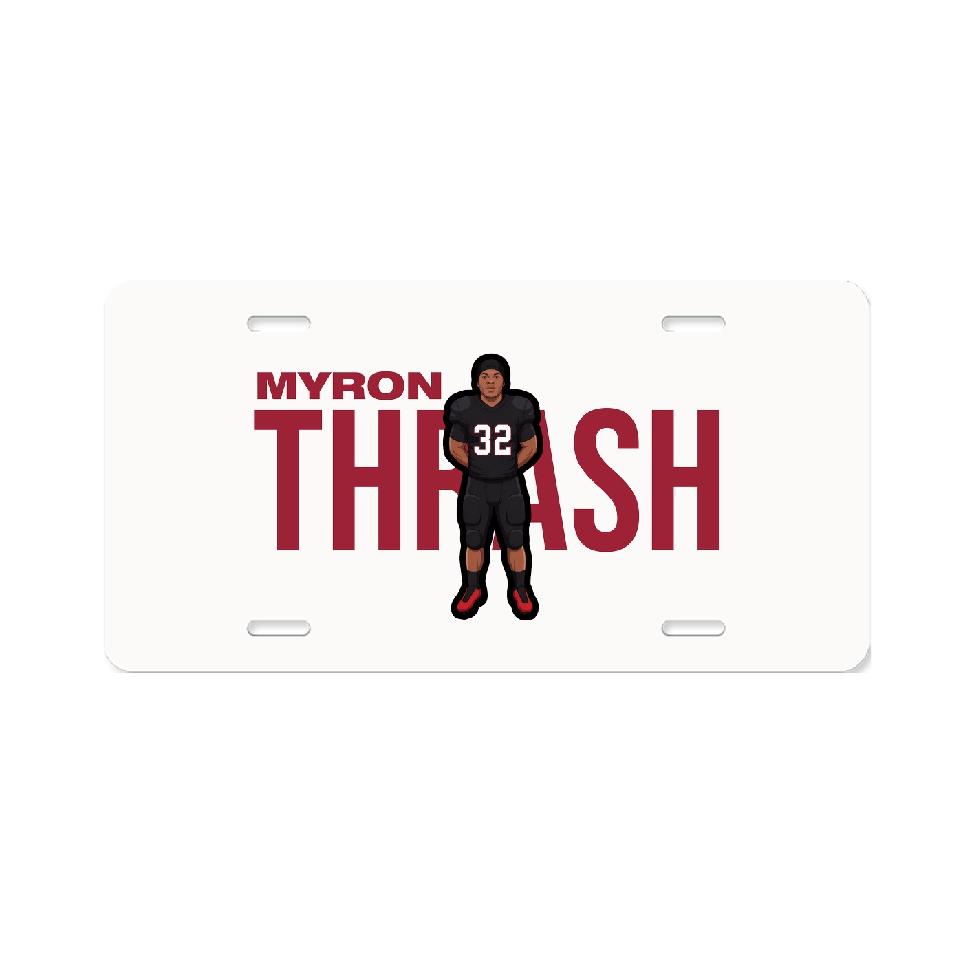 License Plate — Player Name in Classic