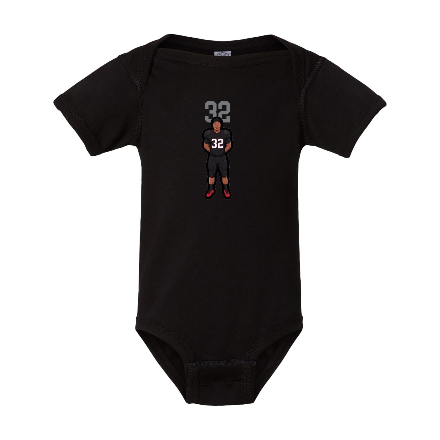 Baby Onesie — Number Top in Black