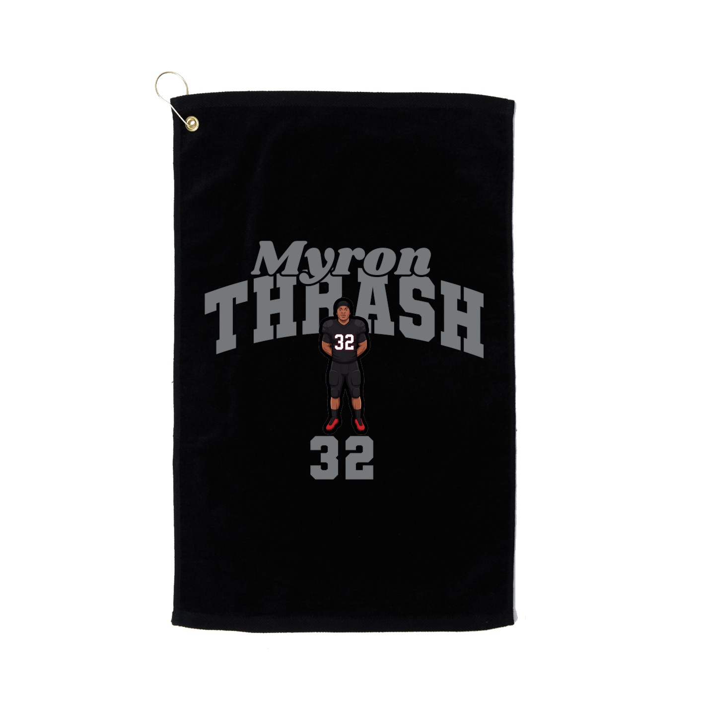 Golf Towel — Signature Arch in Black
