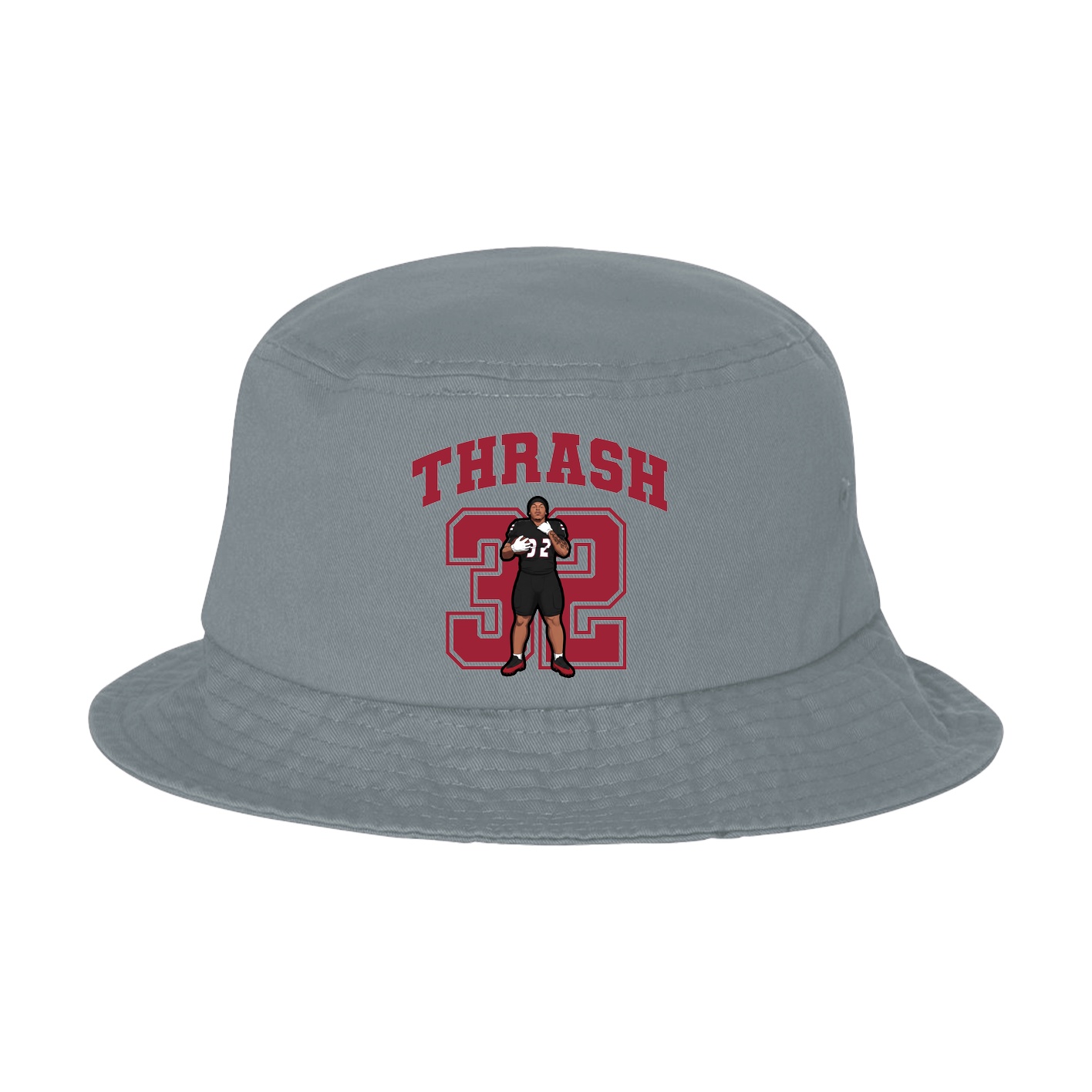 Bucket Cap — Number in Grey