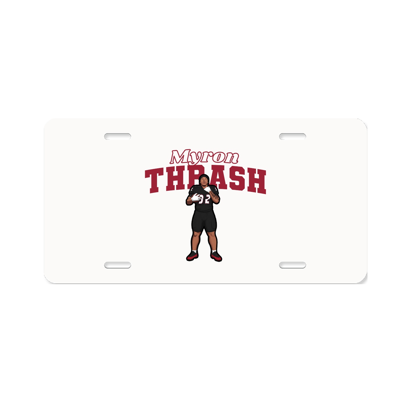 License Plate — Name Arch in Classic