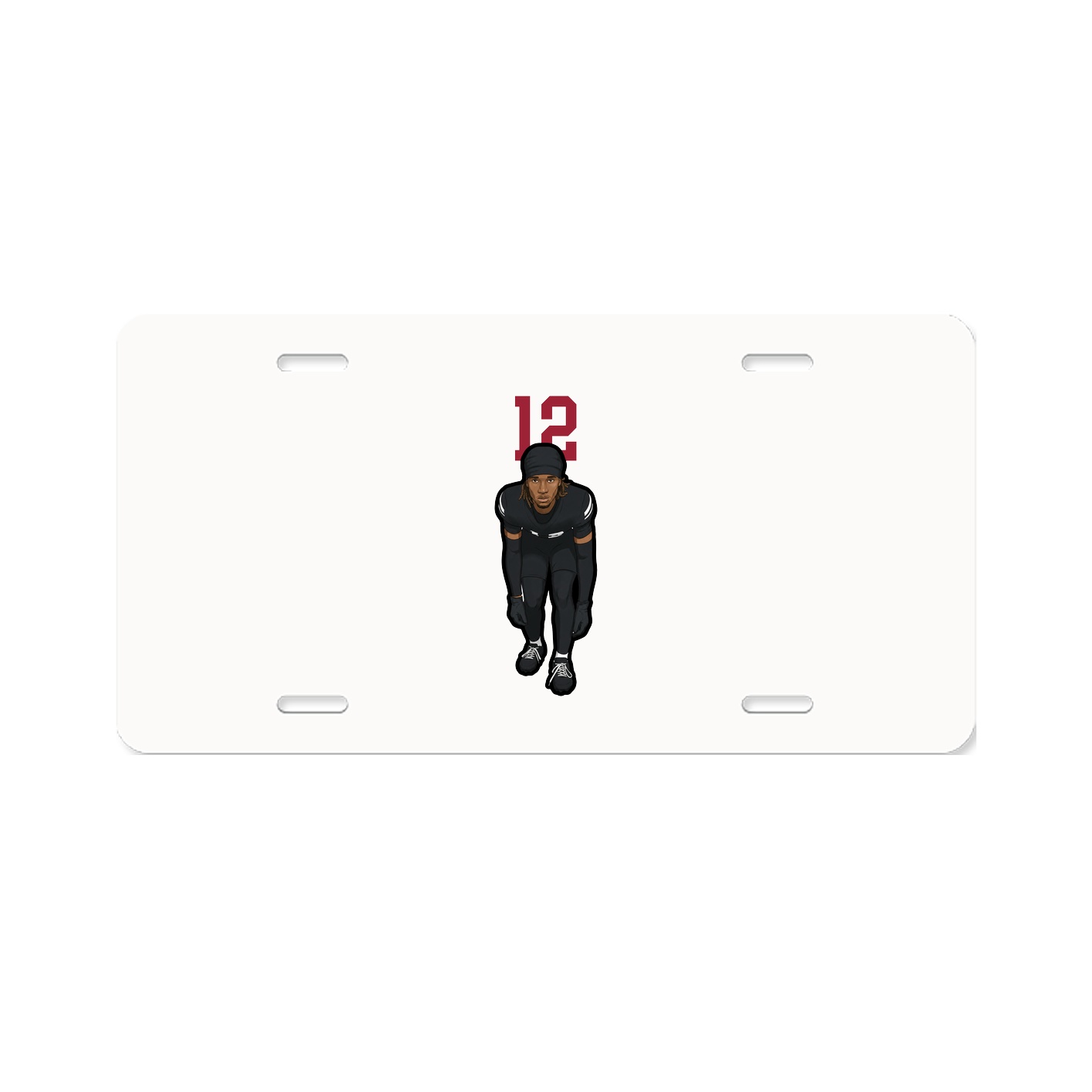 License Plate — Number Top in Classic
