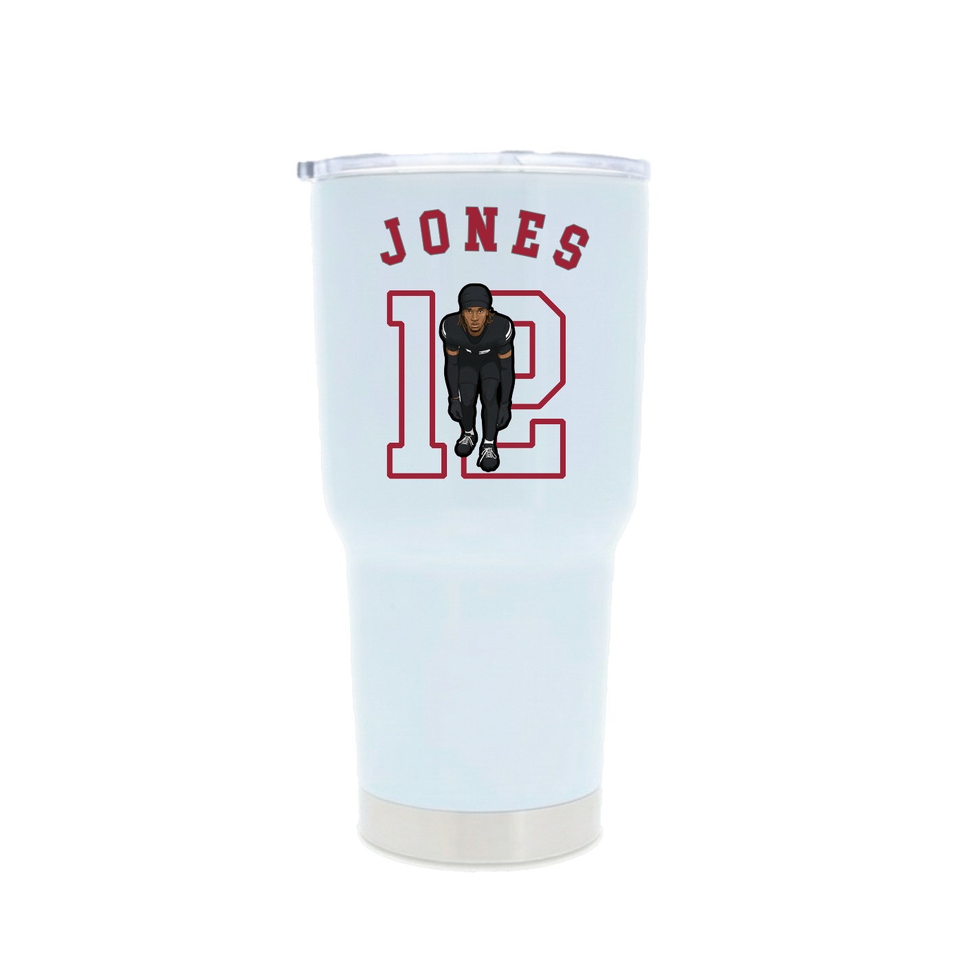 30oz Stainless Steel Tumbler — Shirsey Arch in White