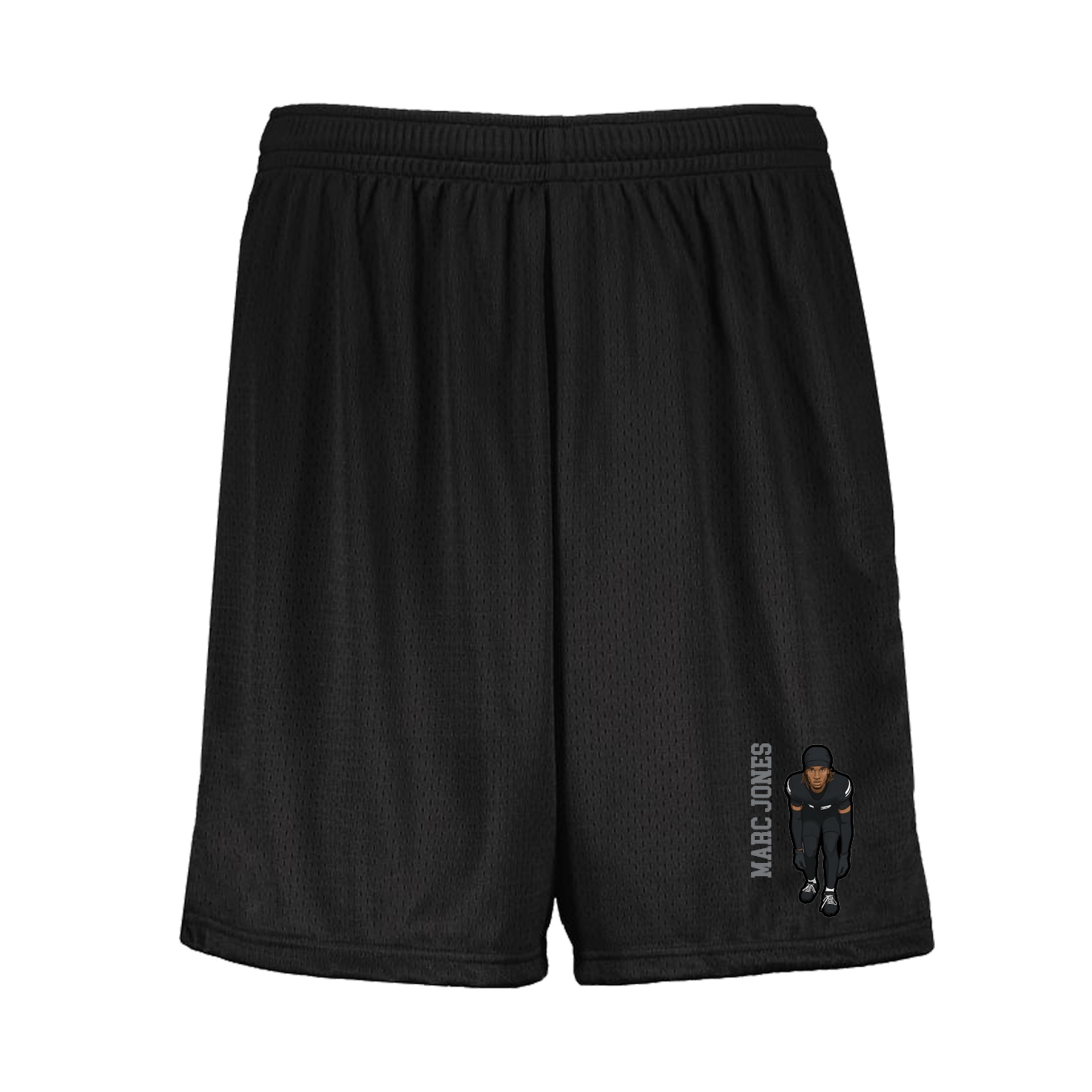 Shorts — Name Vertical in Black
