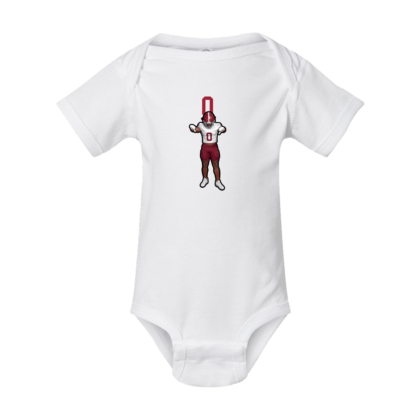 Baby Onesie — Number Top in White