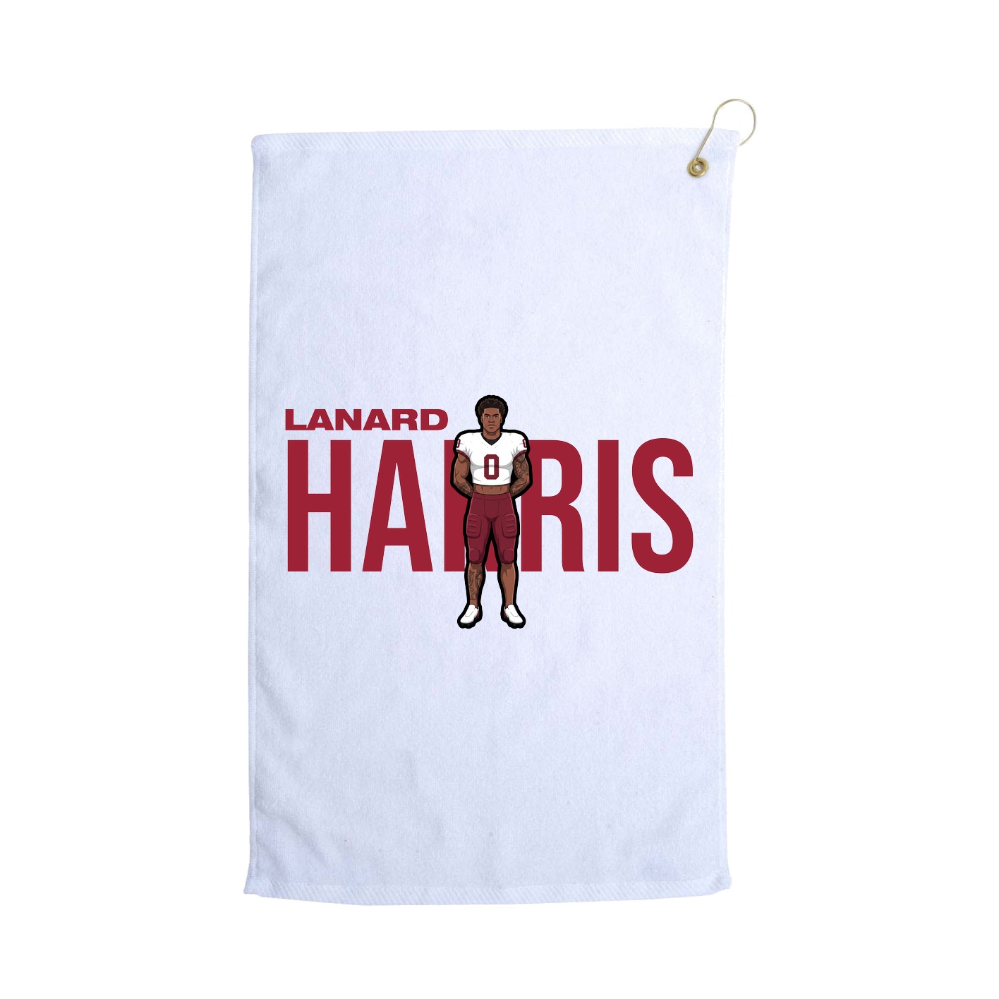 Golf Towel — Player Name in White