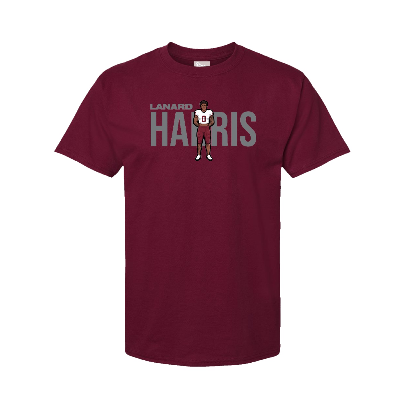 Youth Tee — Player Name in Cardinal