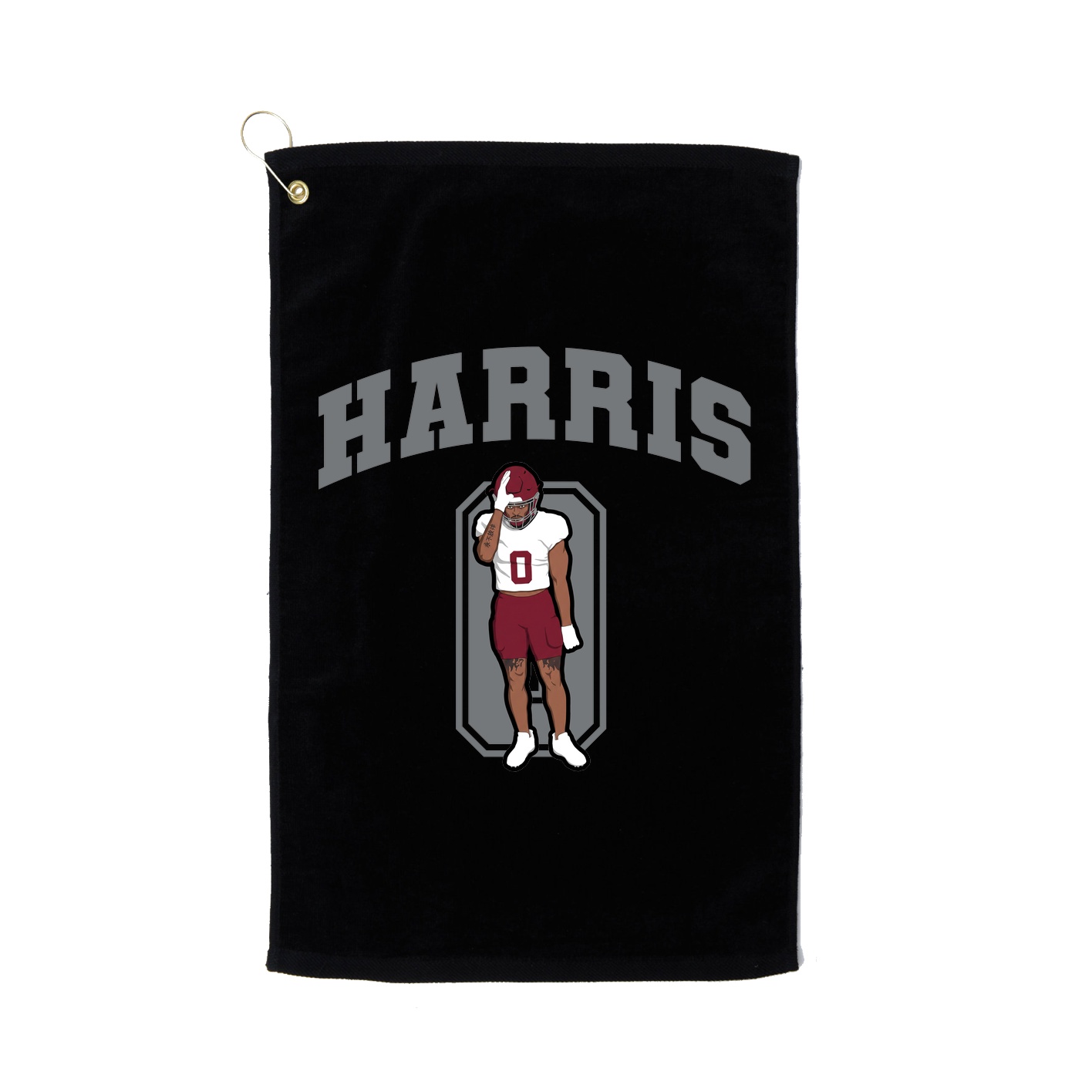 Golf Towel — Number in Black