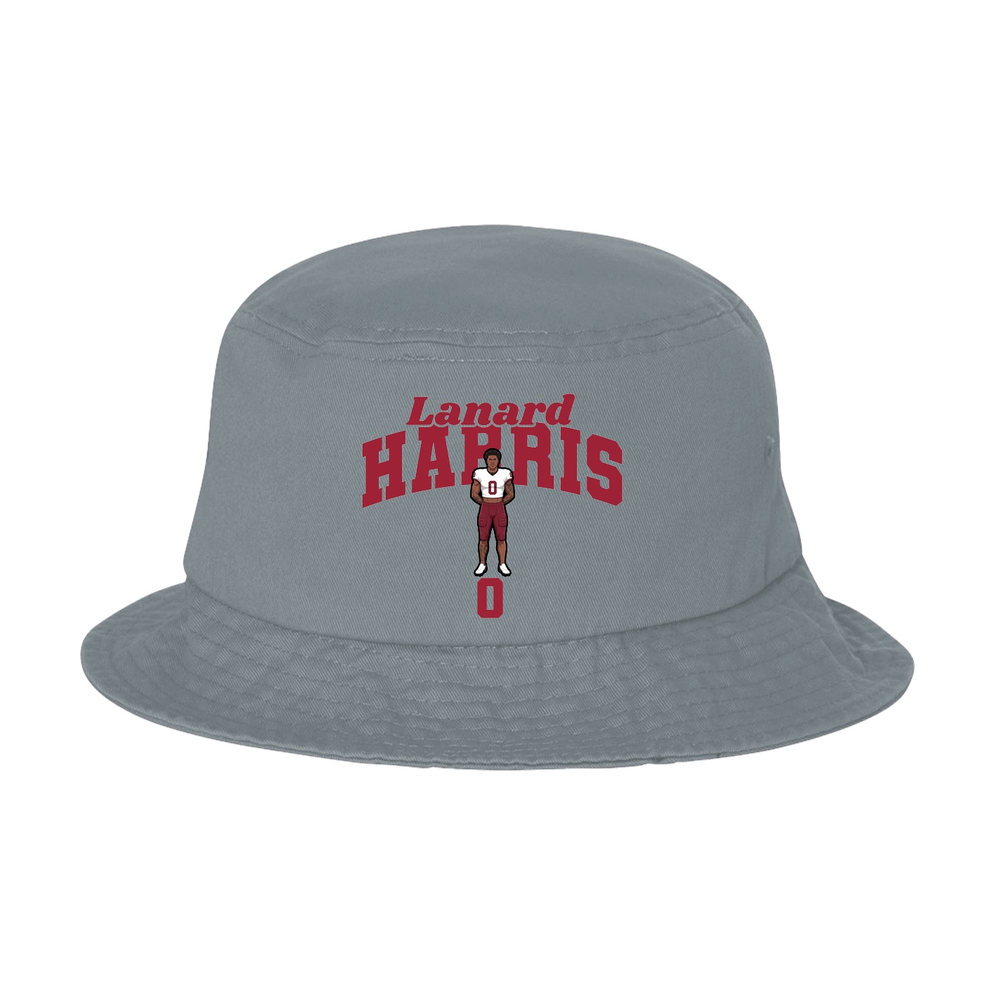 Bucket Cap — Signature Arch in Grey