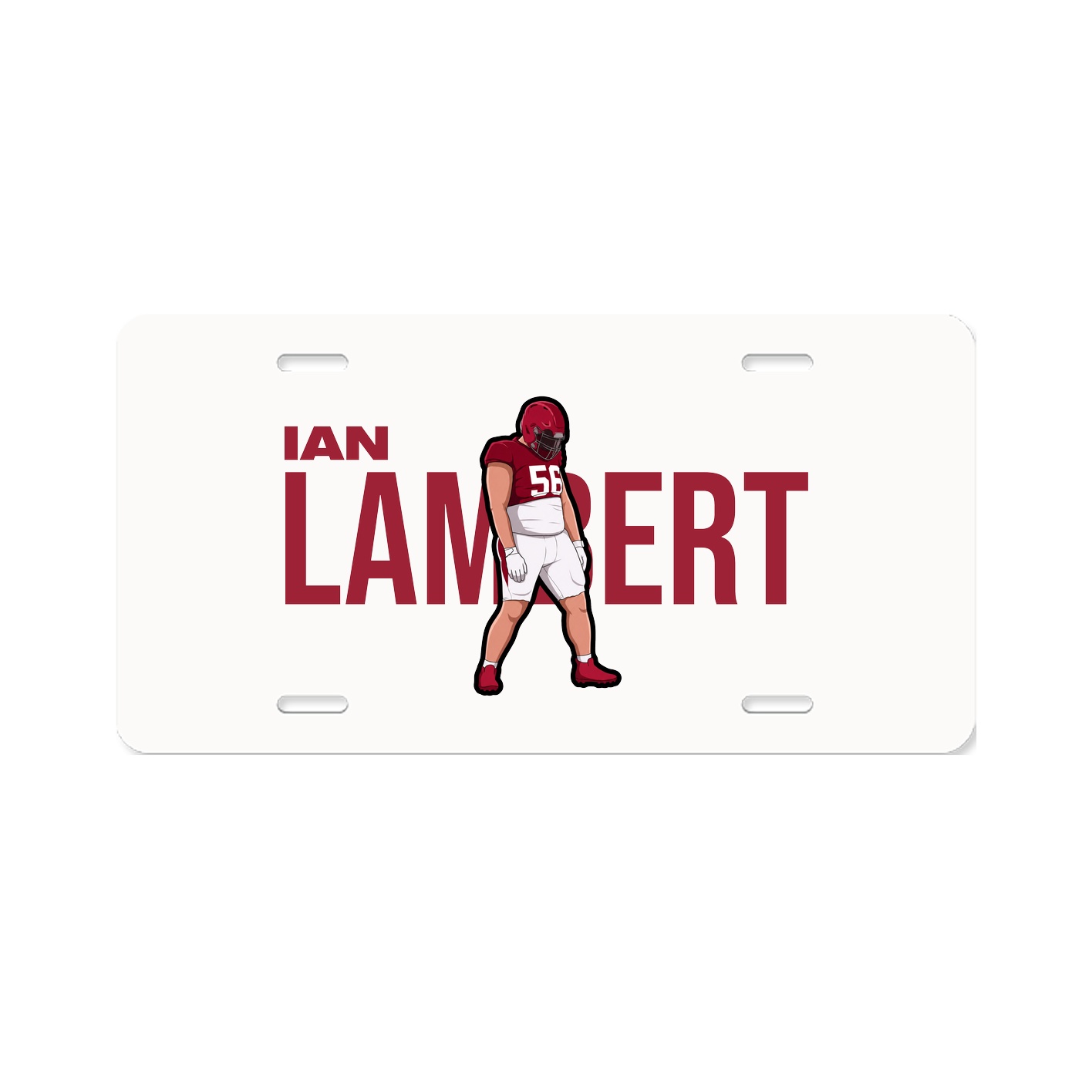 License Plate — Player Name in Classic