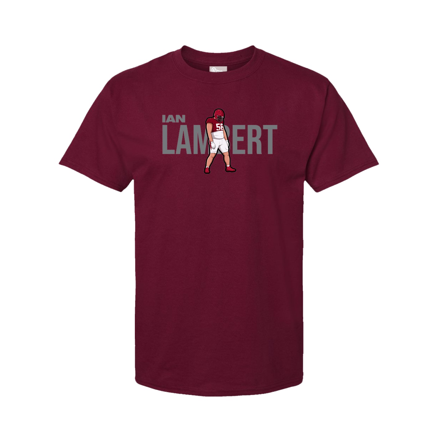 Youth Tee — Player Name in Cardinal