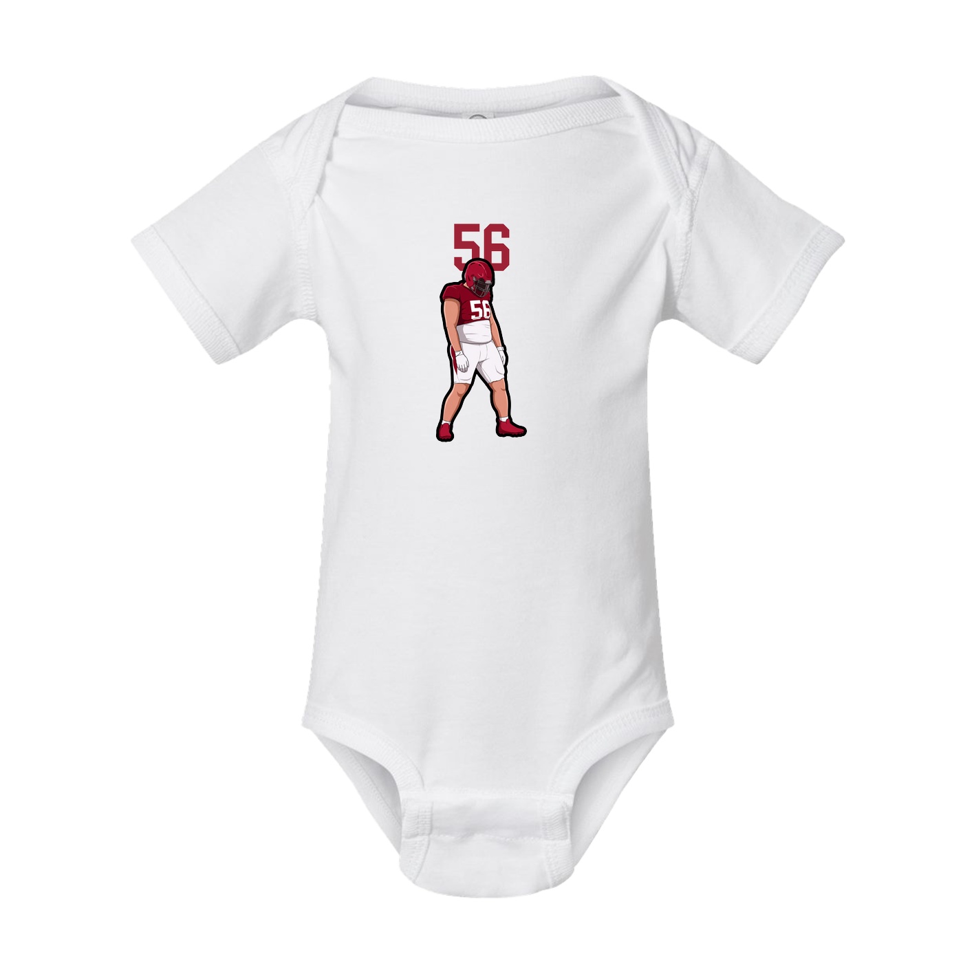 Baby Onesie — Number Top in White