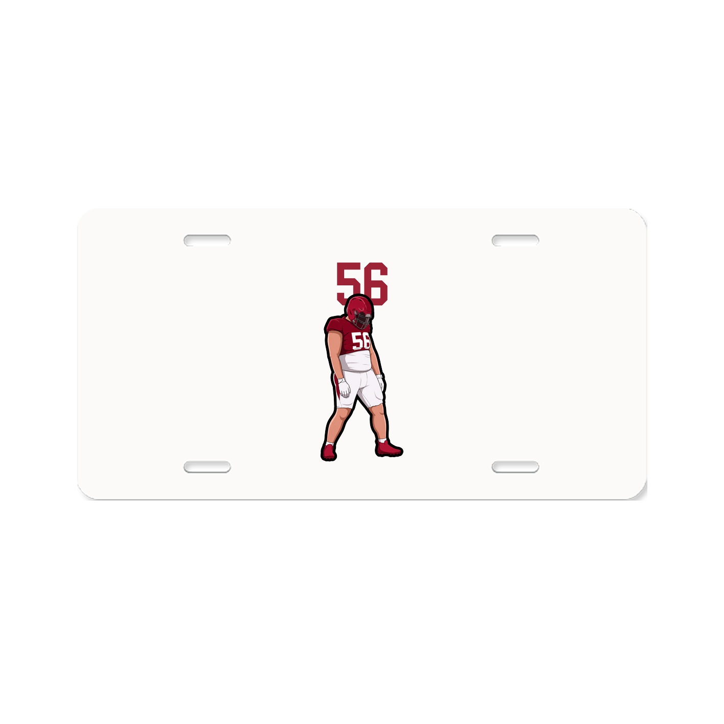 License Plate — Number Top in Classic
