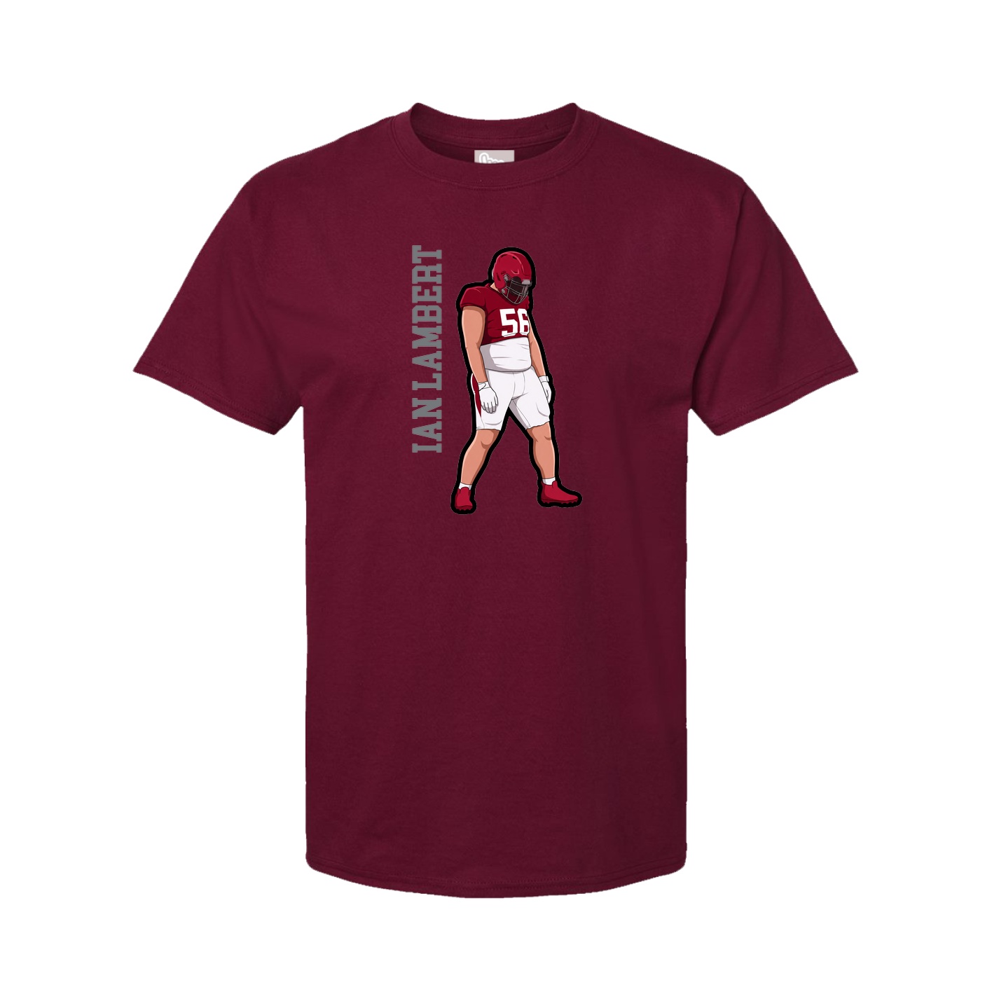 Tee — Name Vertical in Cardinal