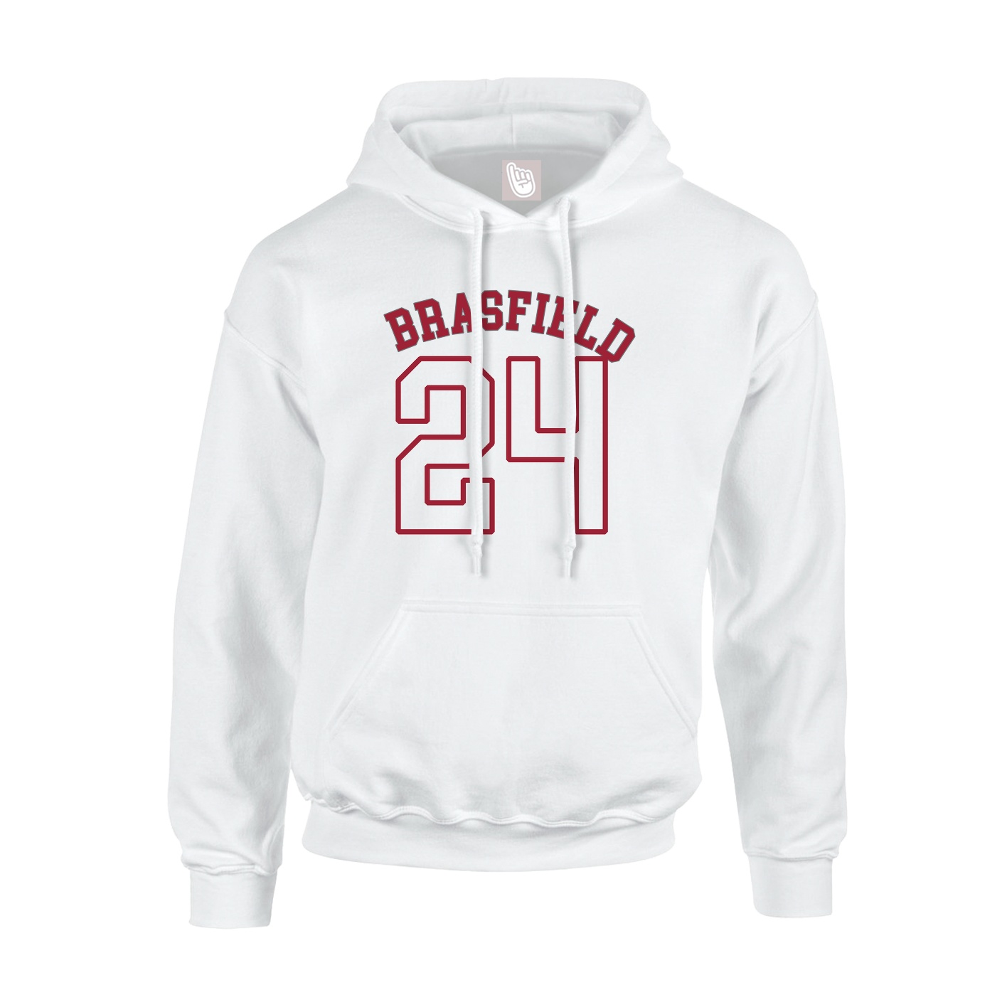 Youth Hoodie — Shirsey Arch in White