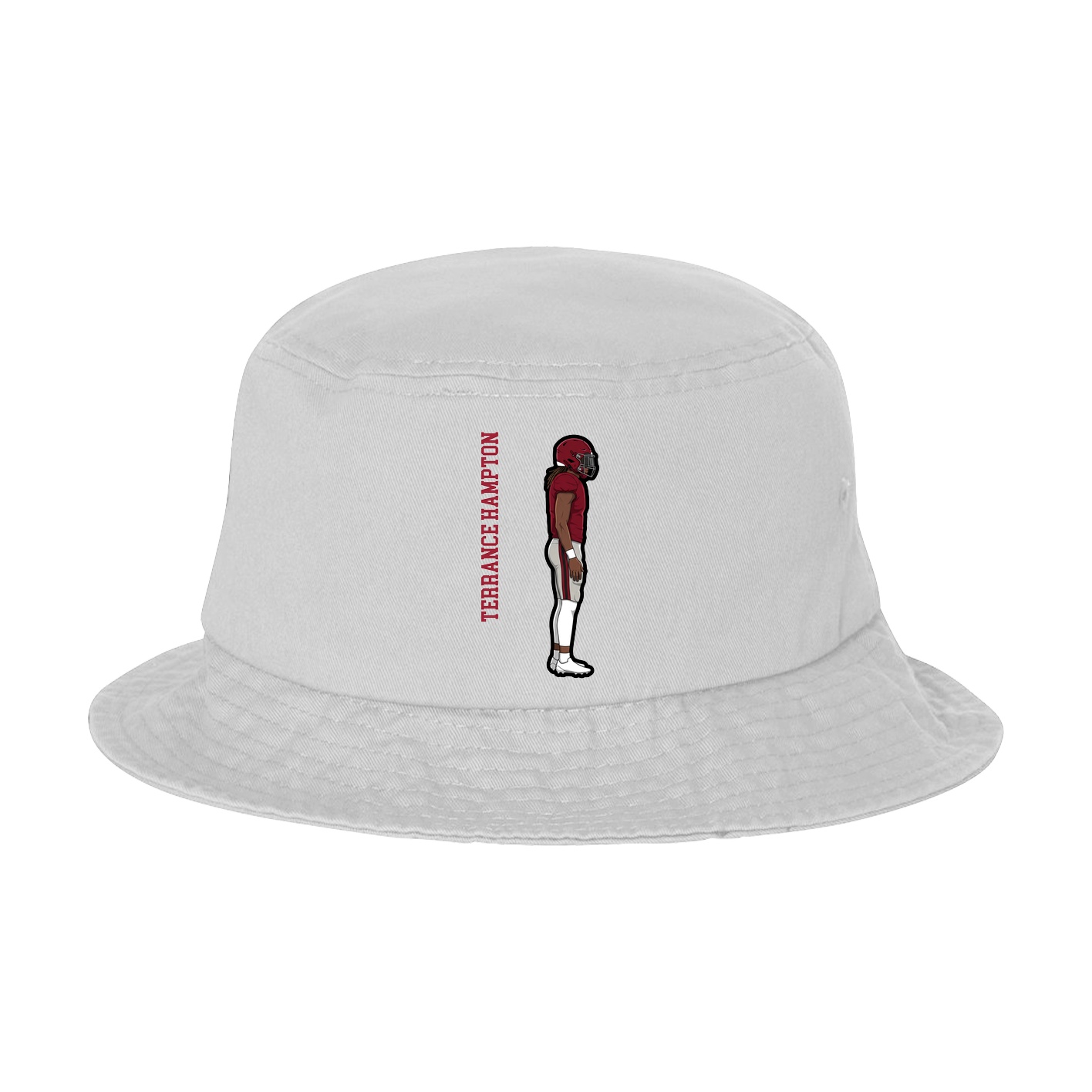 Bucket Cap — Name Vertical in White