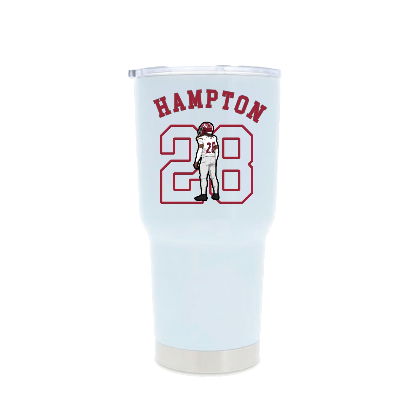 30oz Stainless Steel Tumbler — Shirsey Arch in White