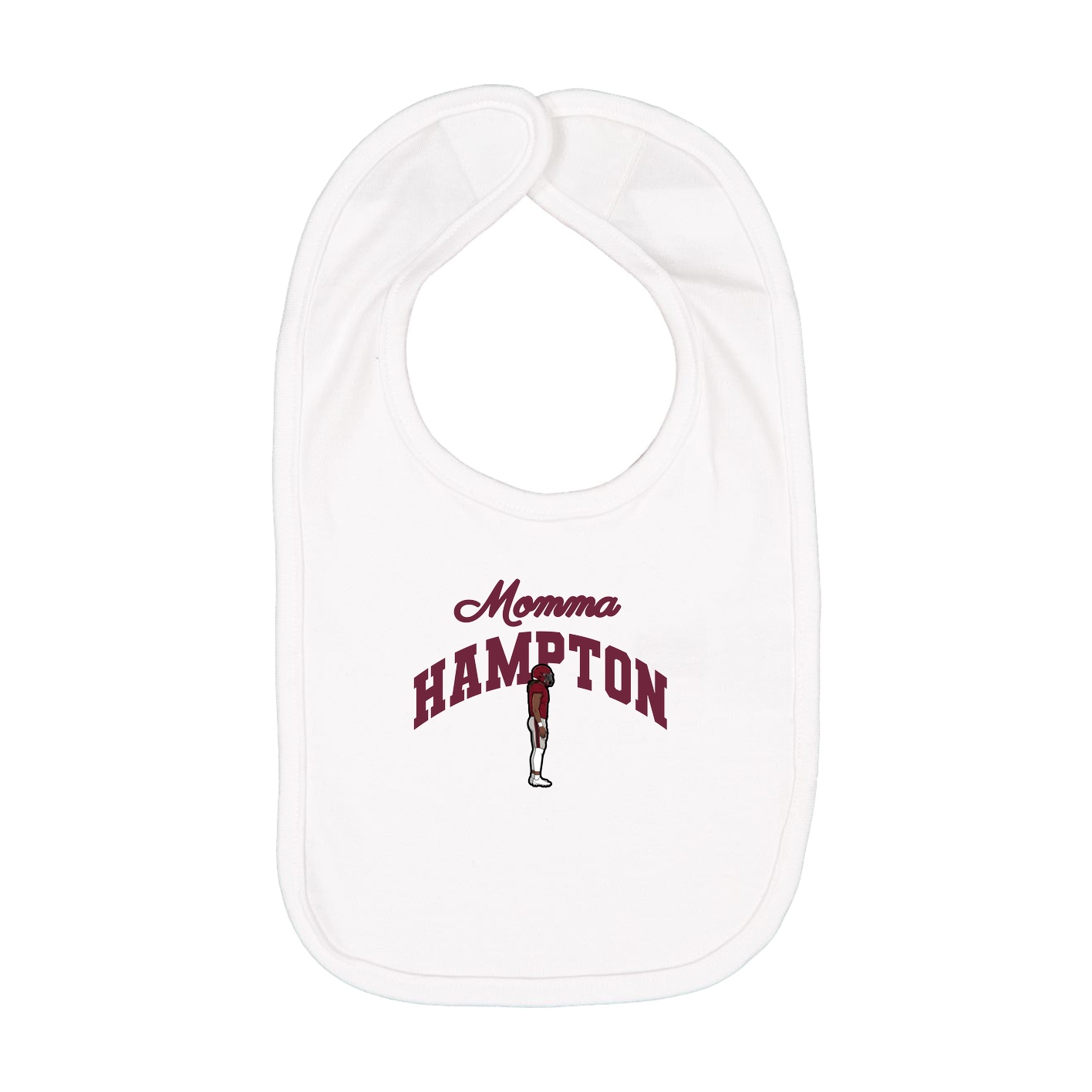 Infant Bib — Mothers Day Arch in White